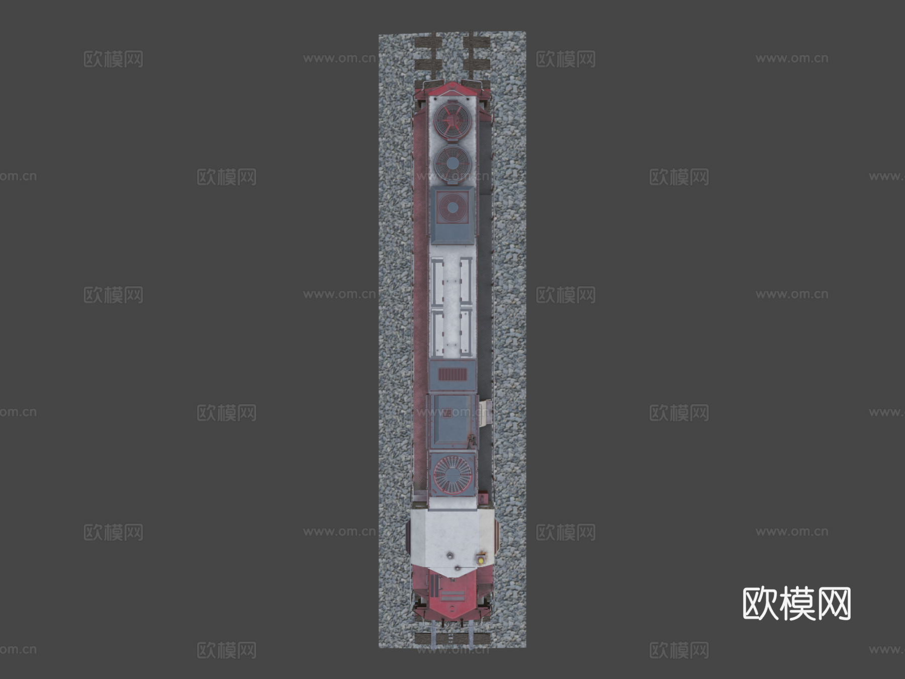 火车_引擎3d模型下载（渲染图7）