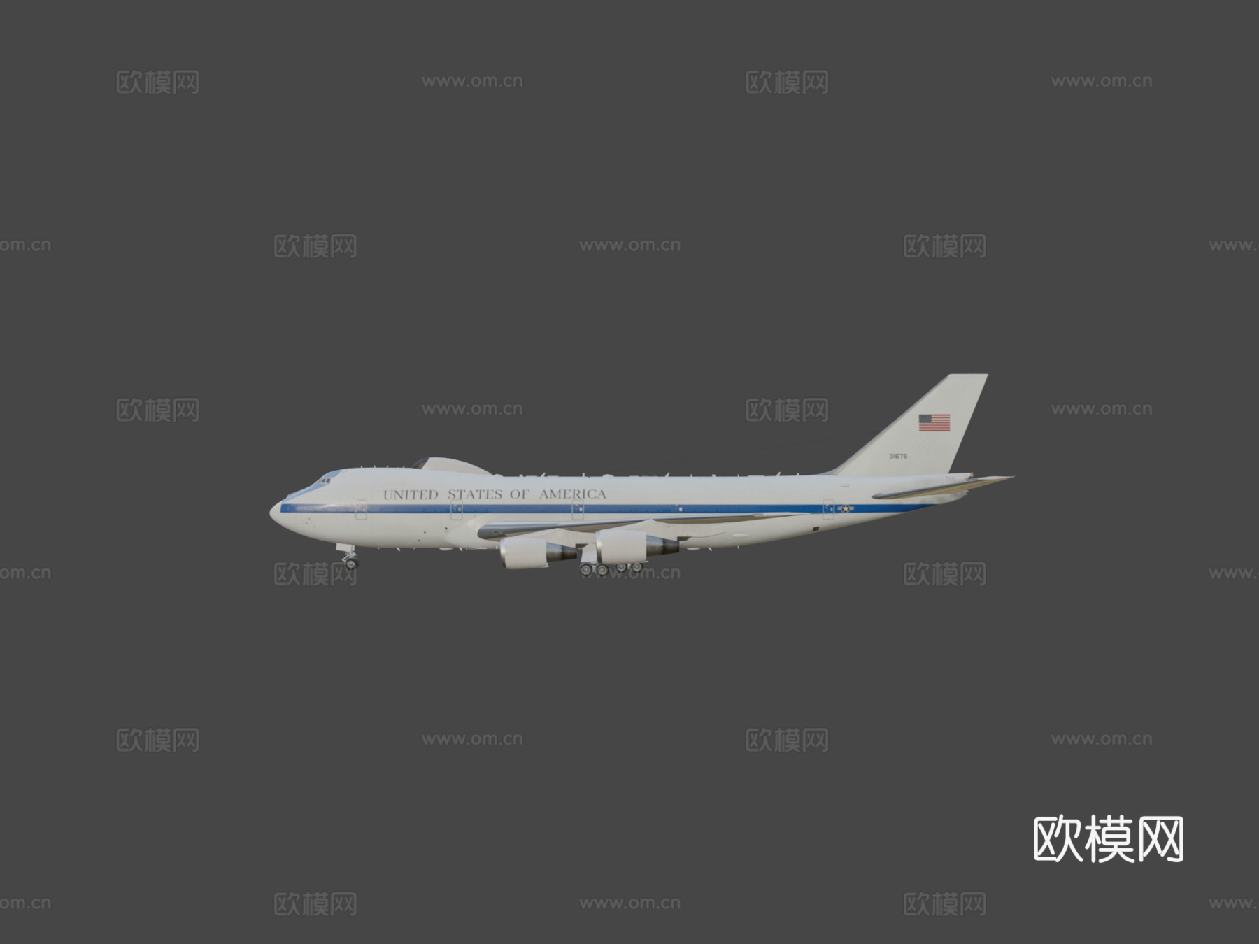 E-4末日飞机3d模型下载（渲染图6）