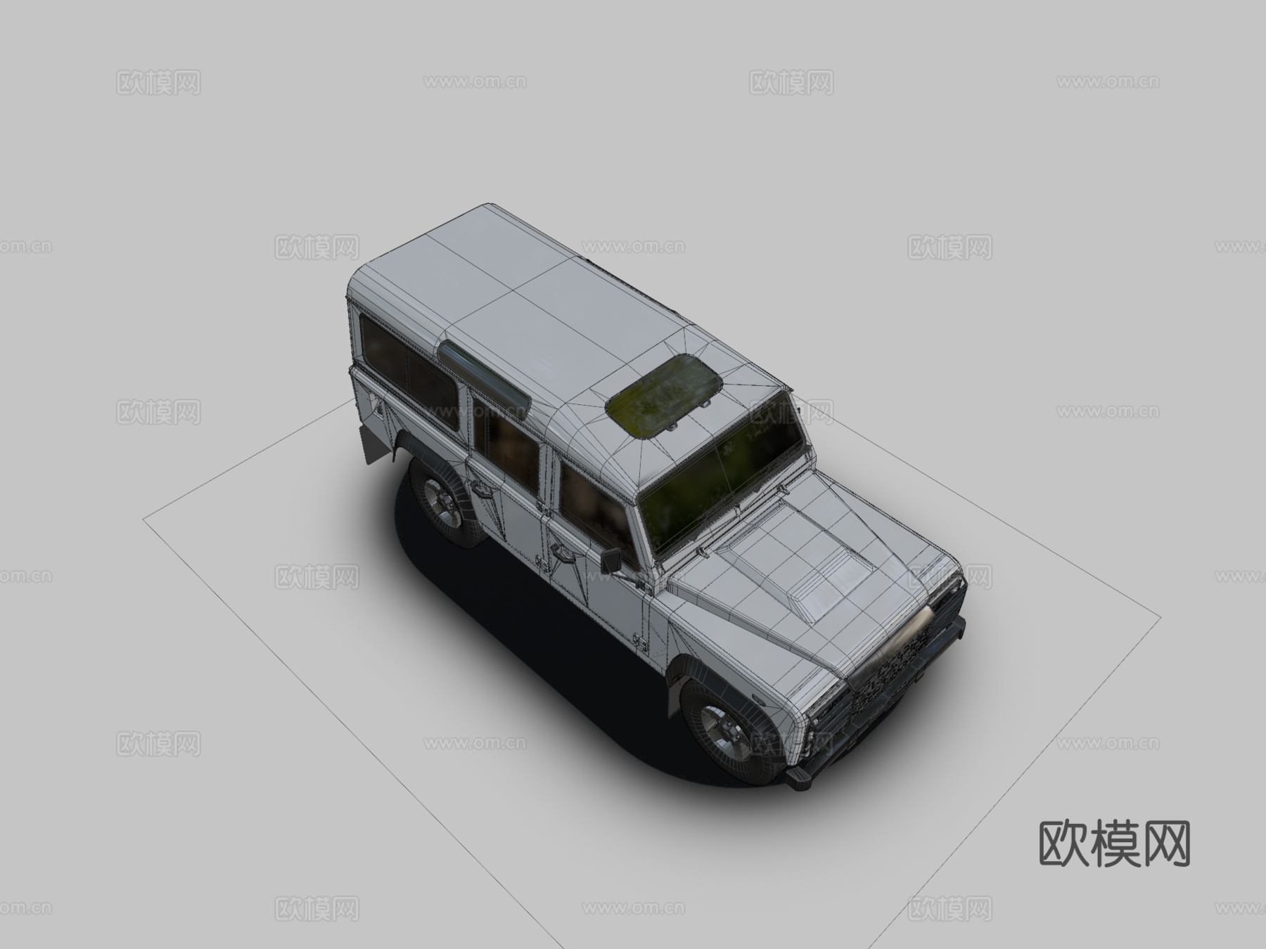 路虎卫士3d模型下载（渲染图2）