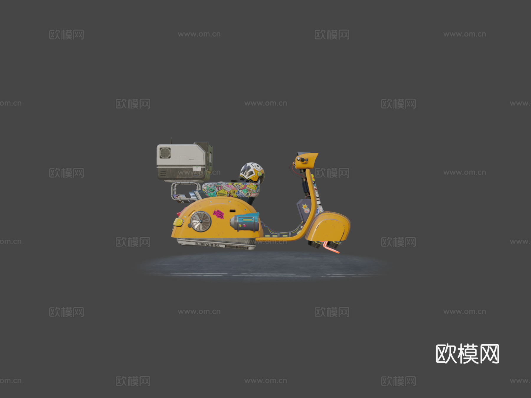 贴纸炸弹3d模型下载（渲染图6）