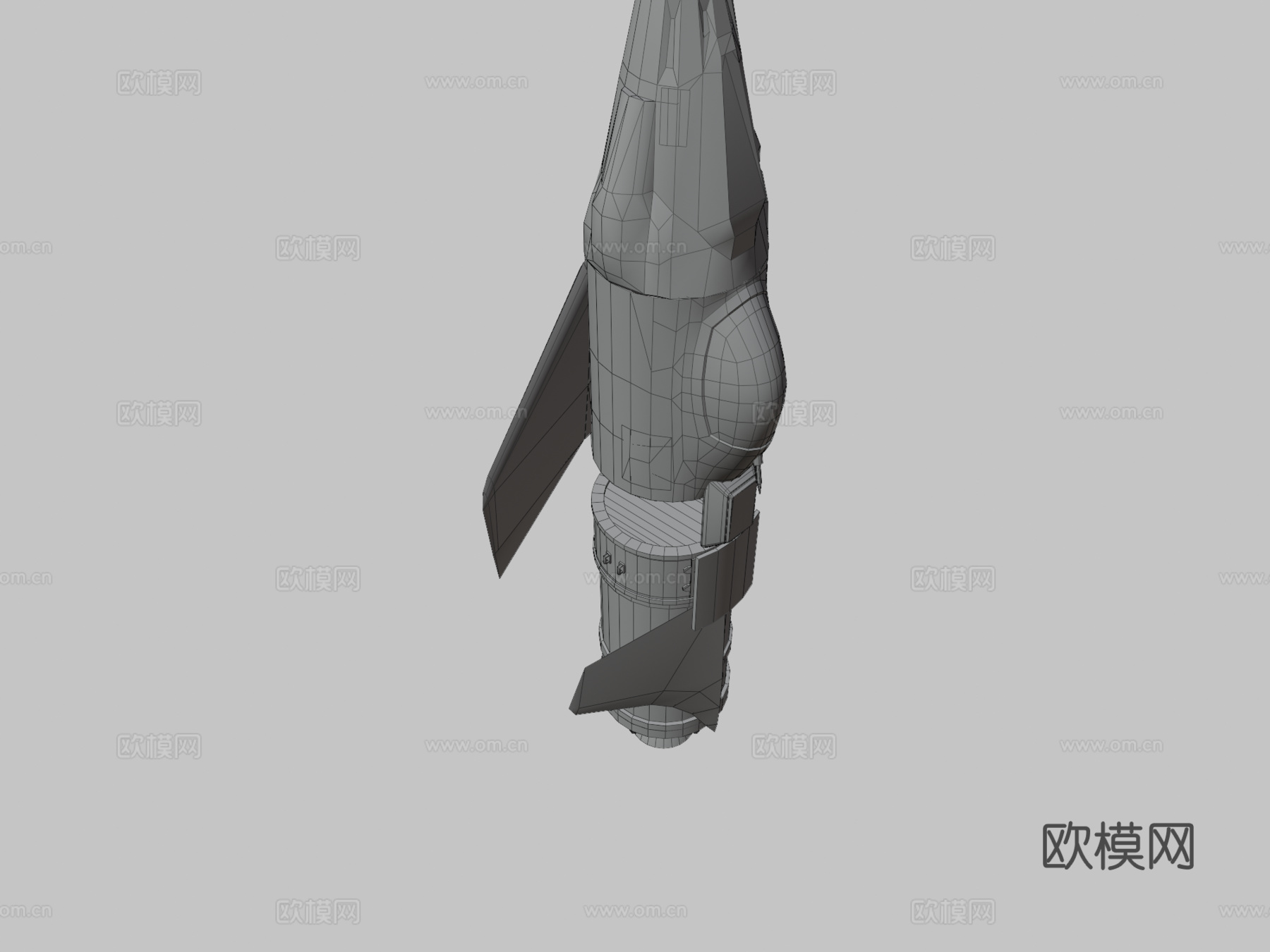 X-1微型穿梭机3d模型下载（渲染图3）