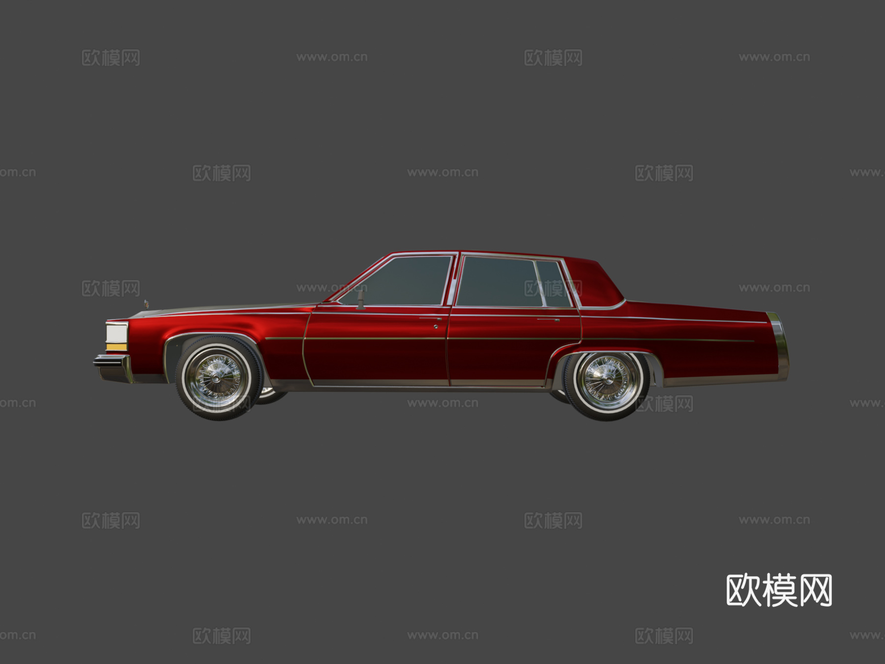 年代凯迪拉克3d模型下载（渲染图6）