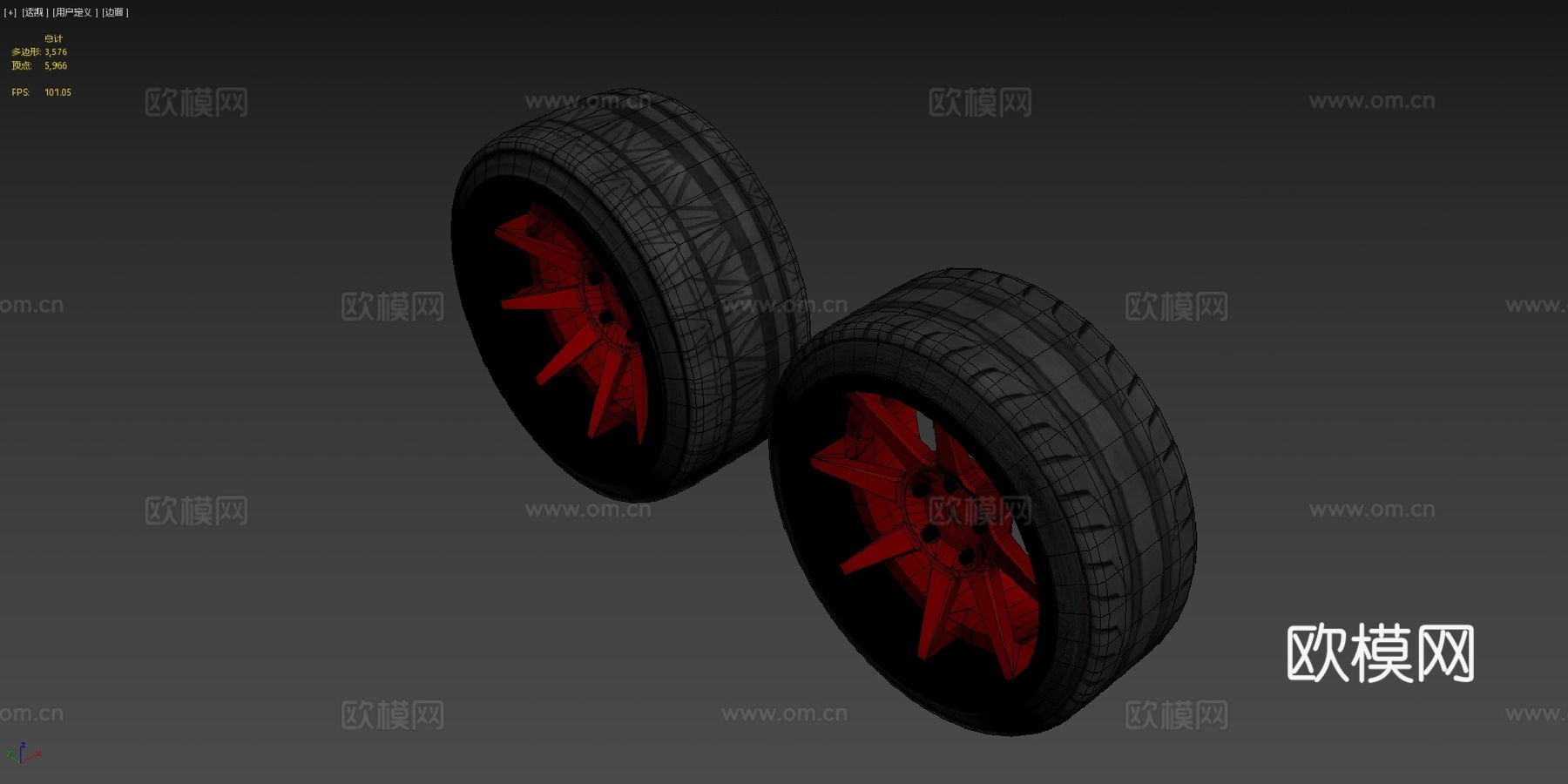 MadBul车轮3d模型下载（渲染图4）