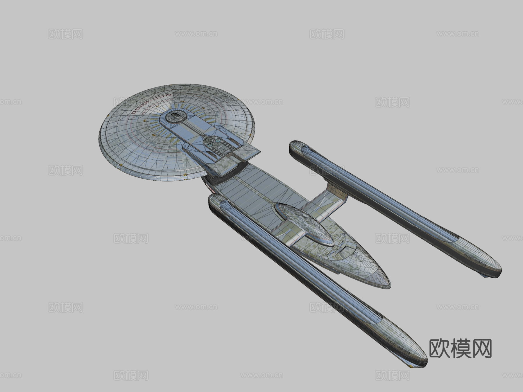 USS卓越号3d模型下载（渲染图2）