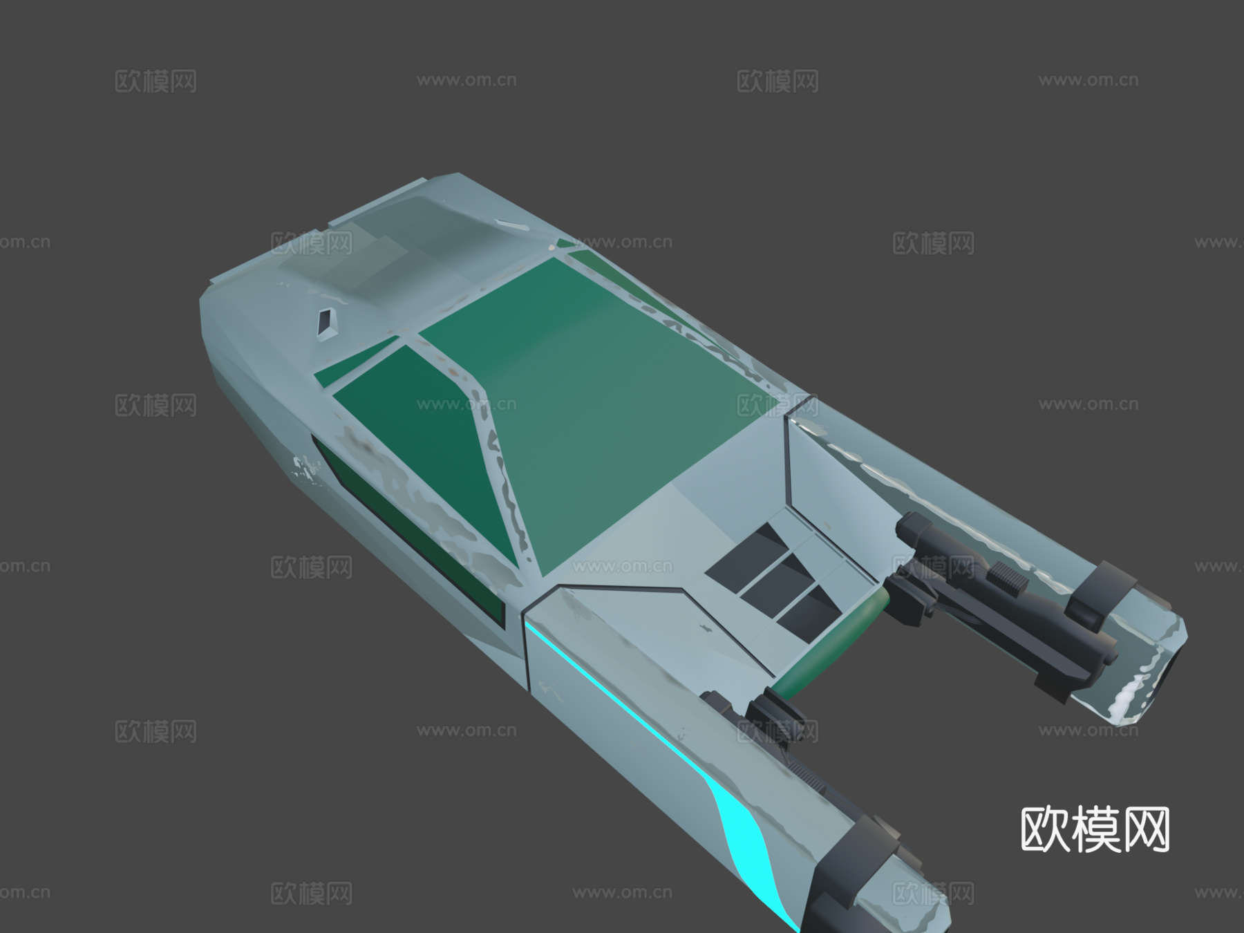 银翼杀手汽车3d模型下载（渲染图7）