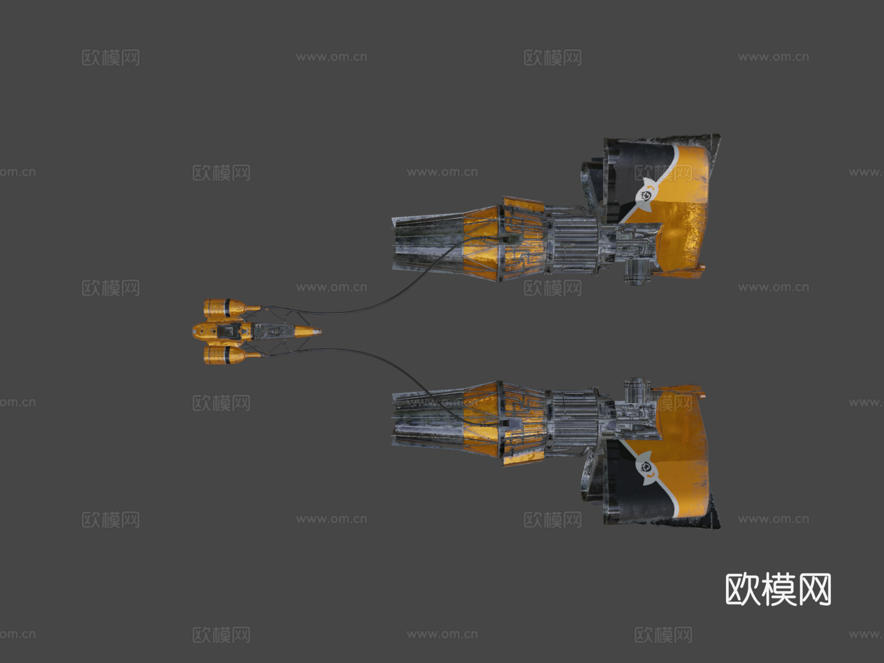 塞布巴飞梭赛车星球大战3d模型下载（渲染图7）