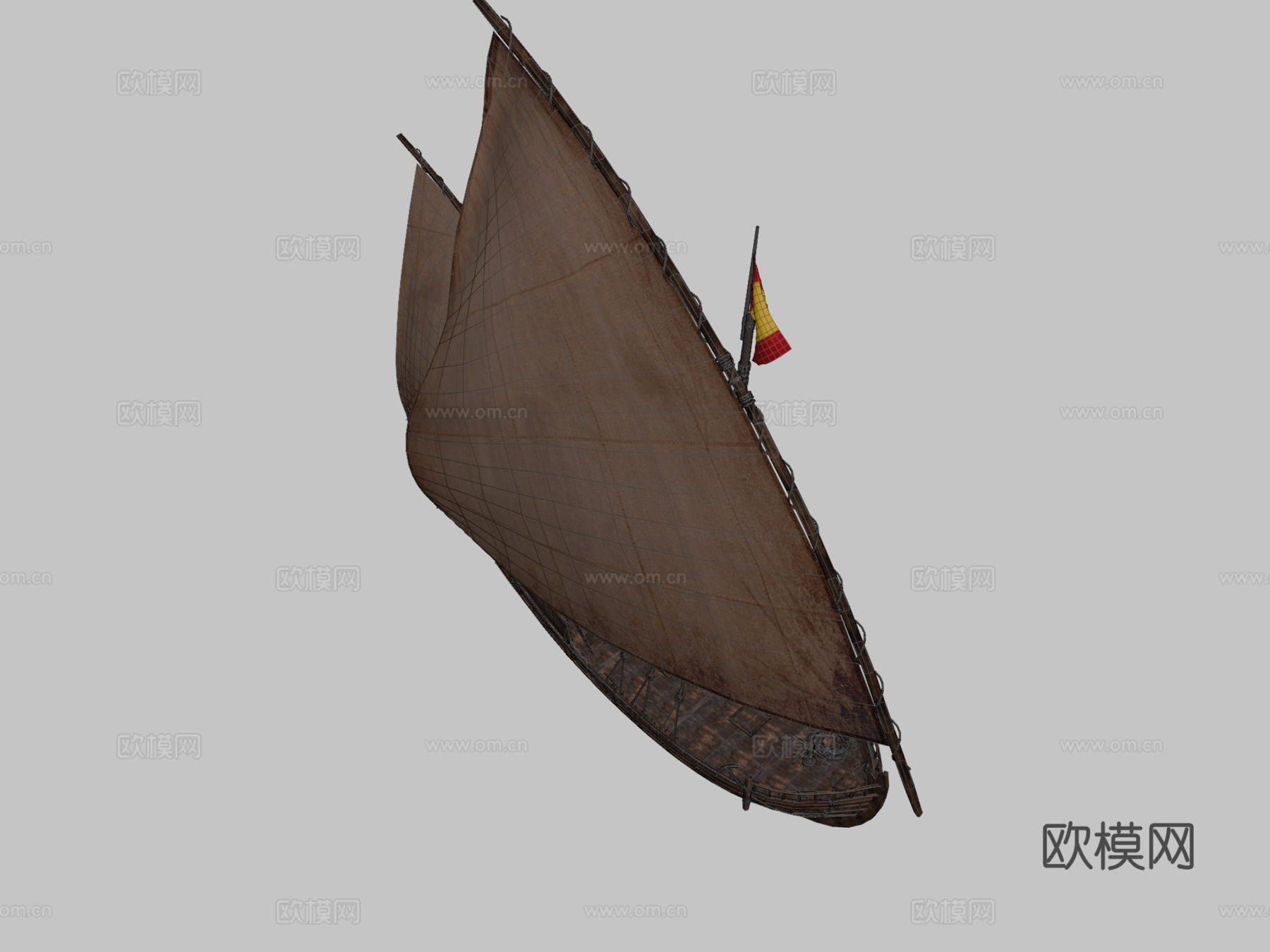 拉尼娜3d模型下载（渲染图2）