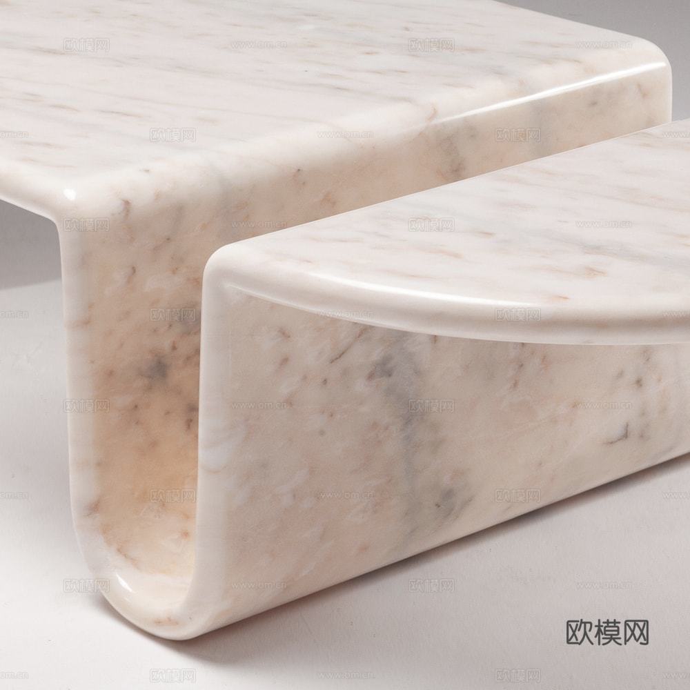 异形石材茶几3d模型