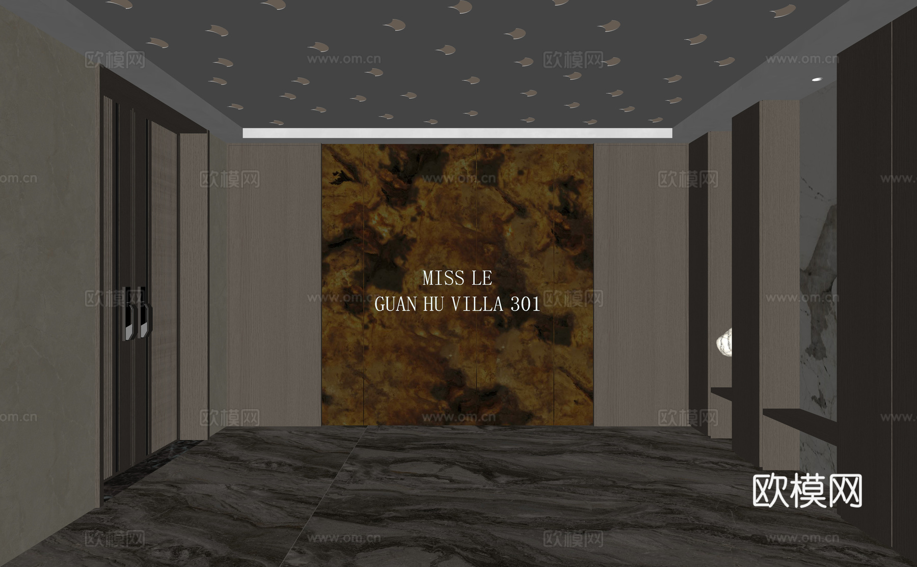 现代玄关门厅su模型