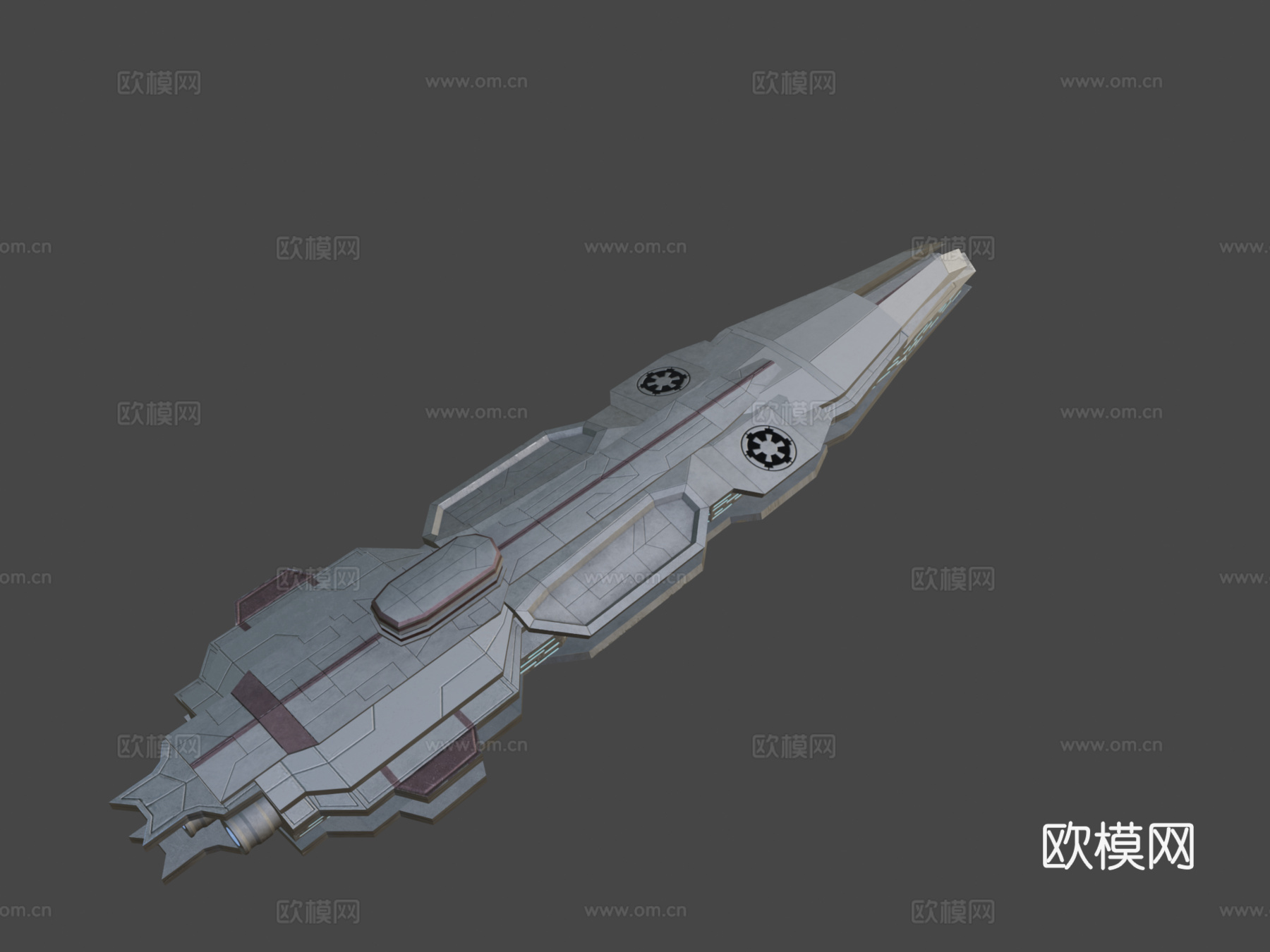 帝国巡洋舰#13d模型下载（渲染图8）