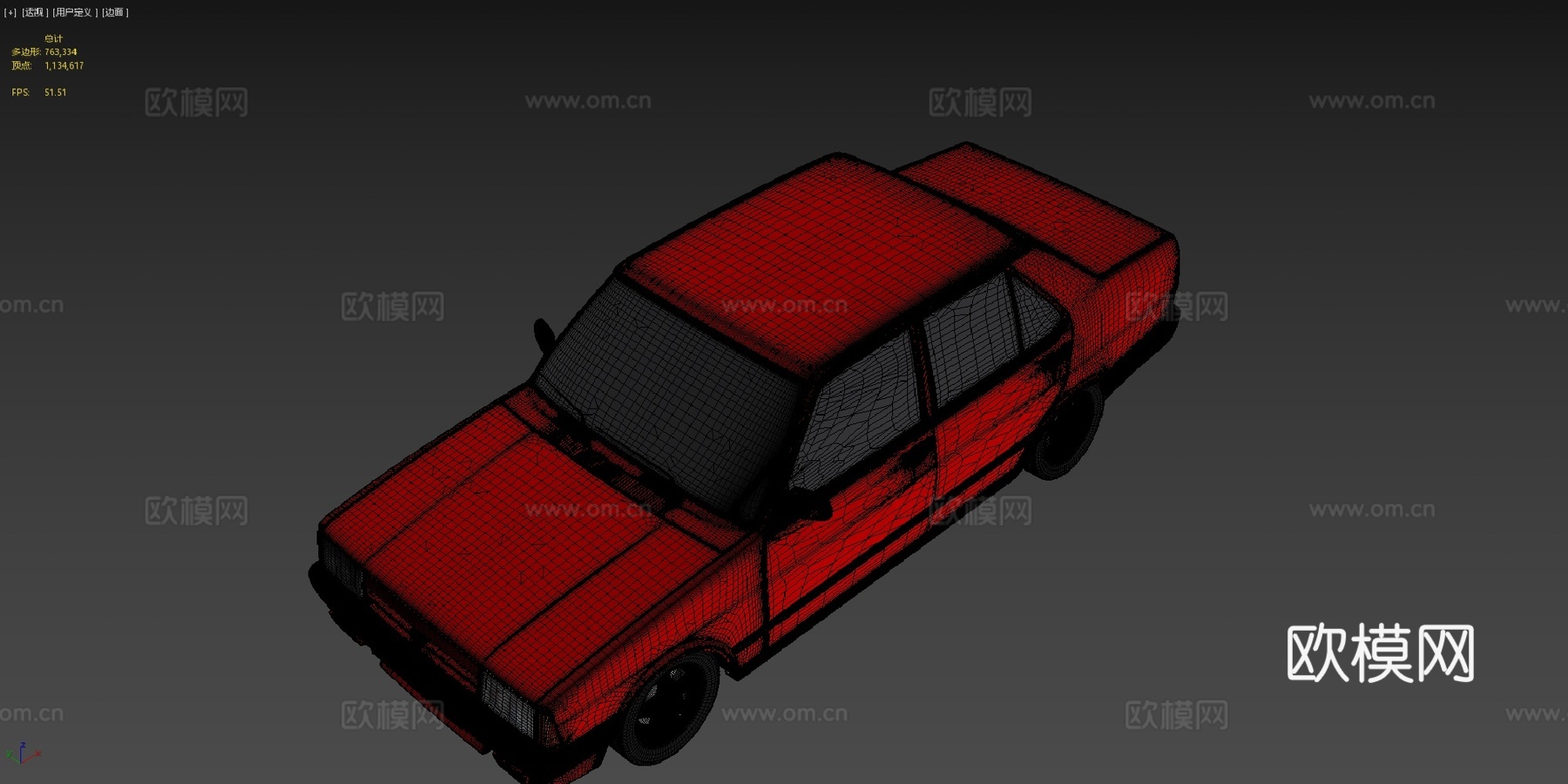 菲亚特-托法什轿车3d模型下载（渲染图4）