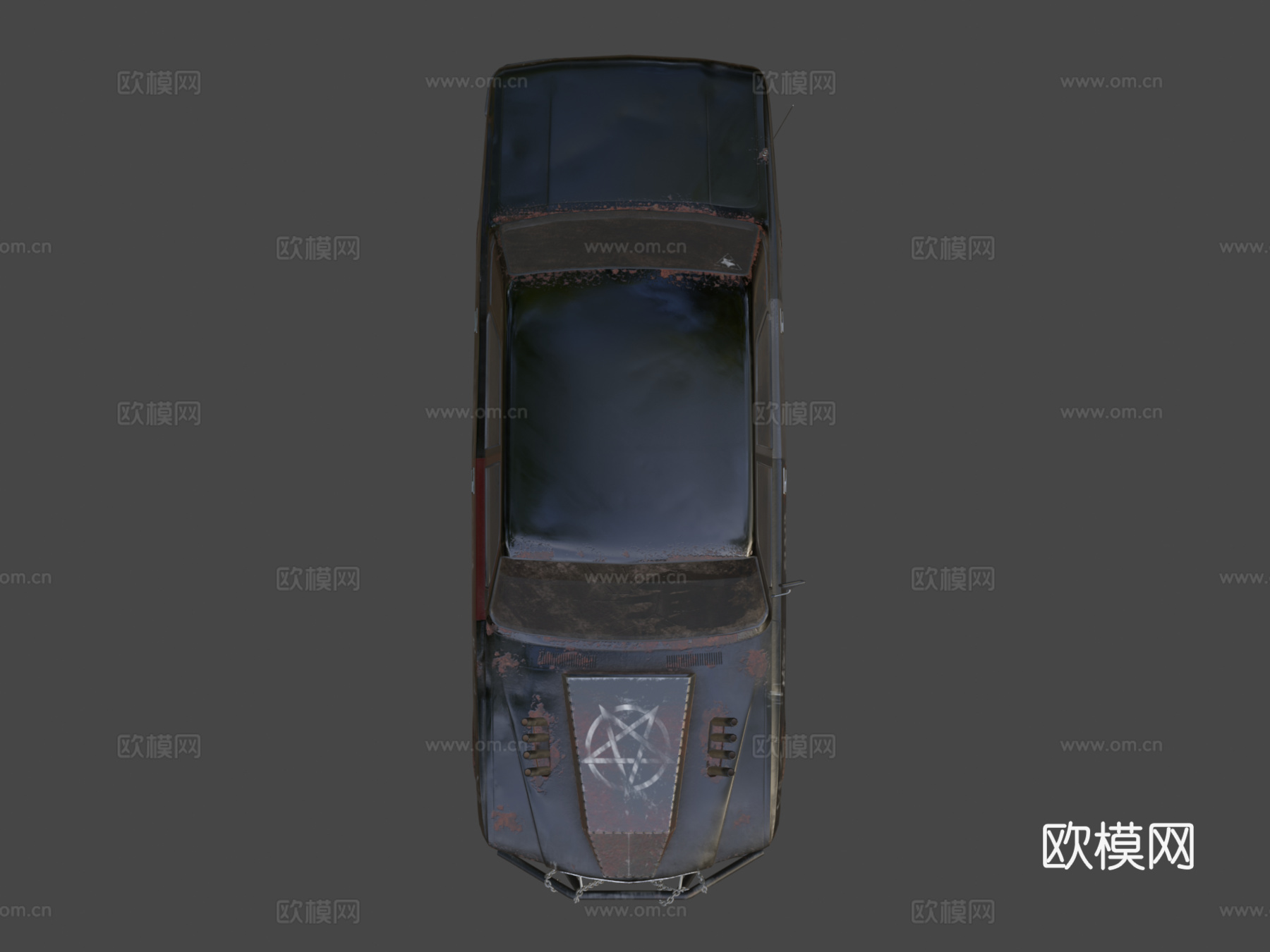 后苏联死亡汽车3d模型下载（渲染图7）