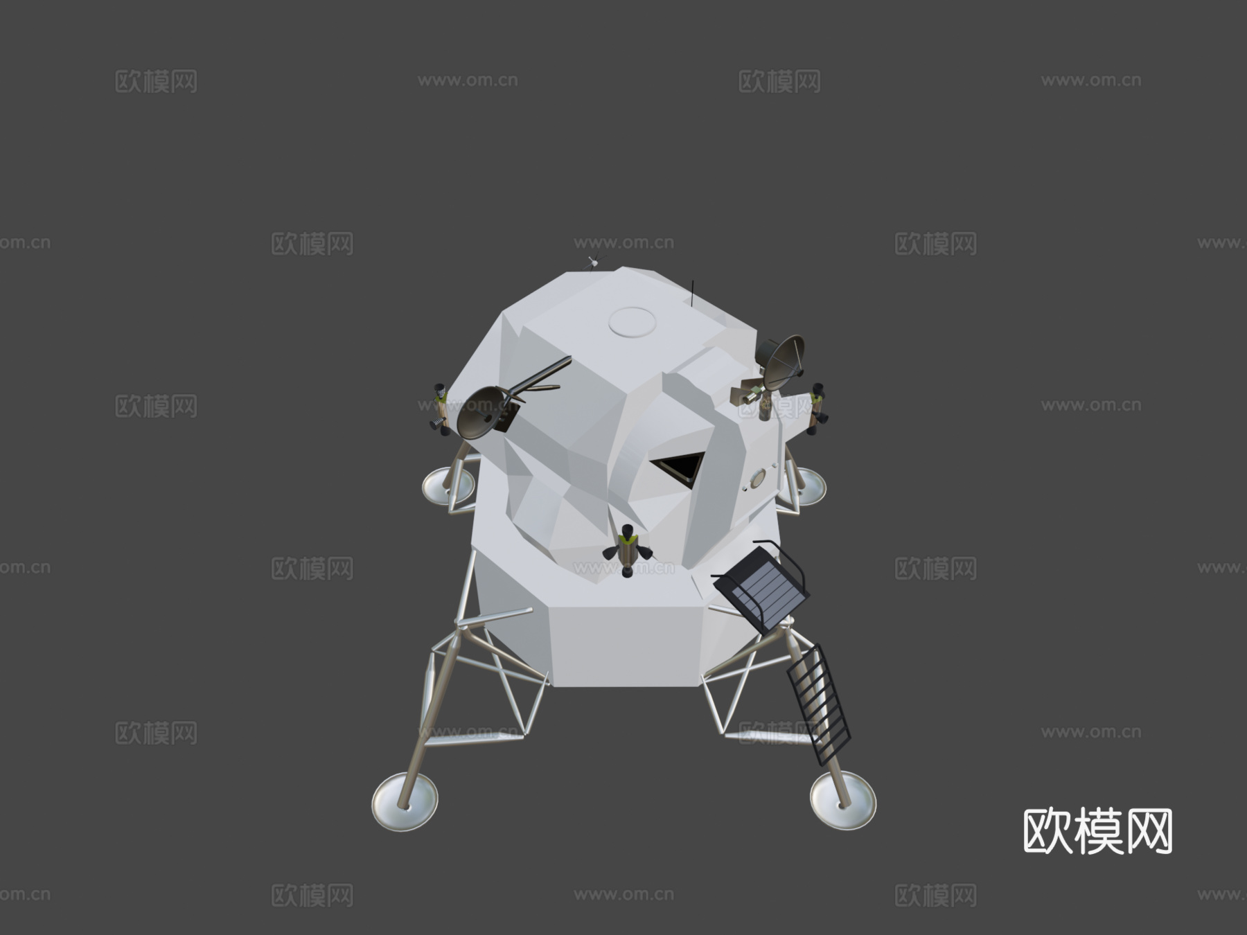 阿波罗登月舱3d模型下载（渲染图8）