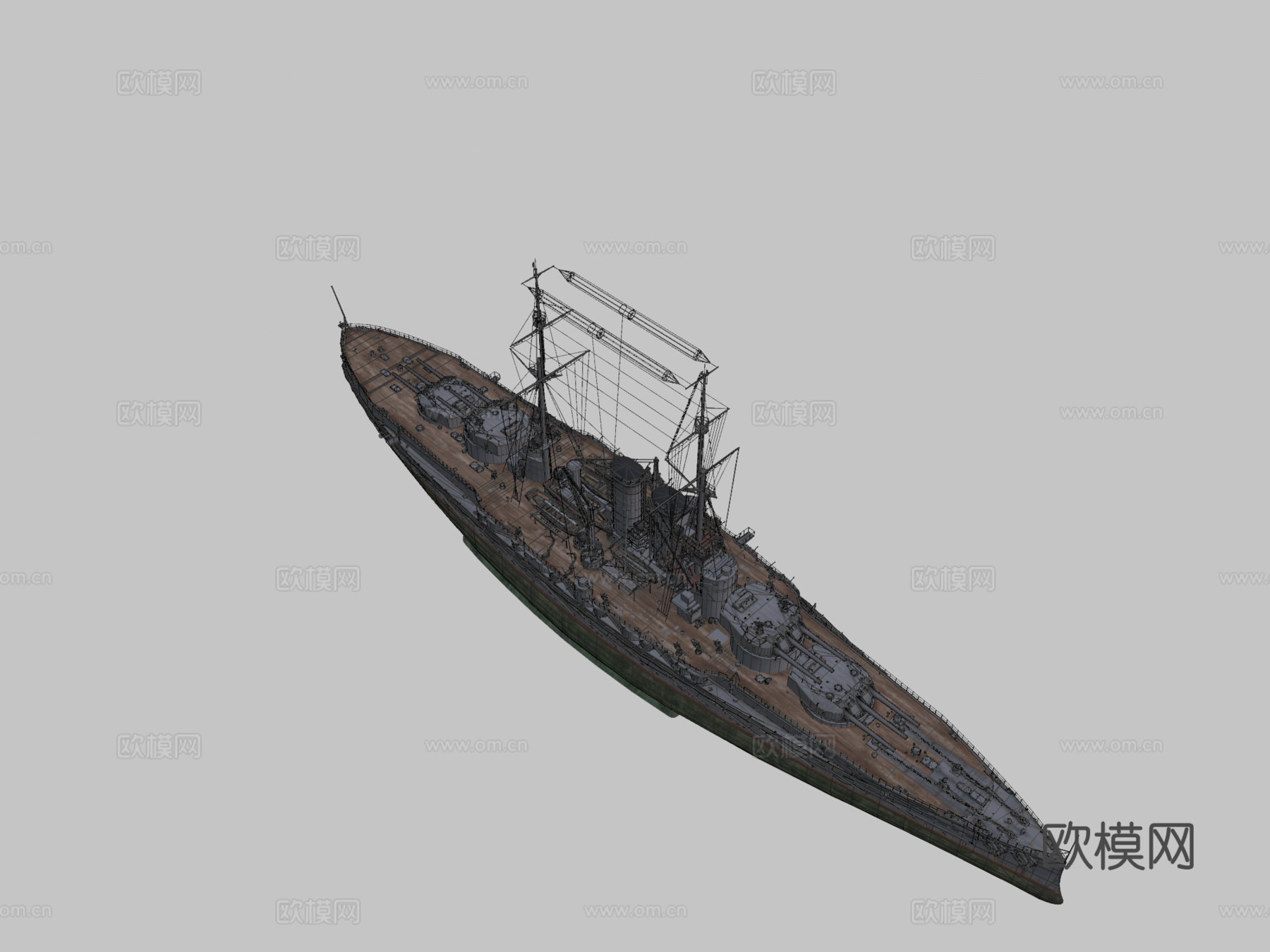 团结一致3d模型下载（渲染图2）