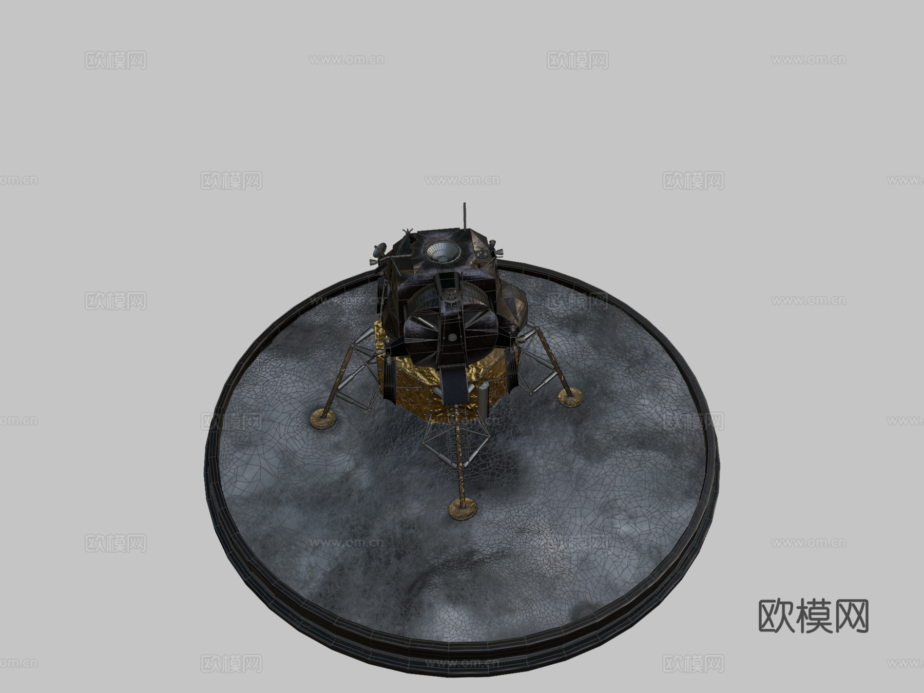 登月舱-LEM-阿波罗计划3d模型下载（渲染图2）