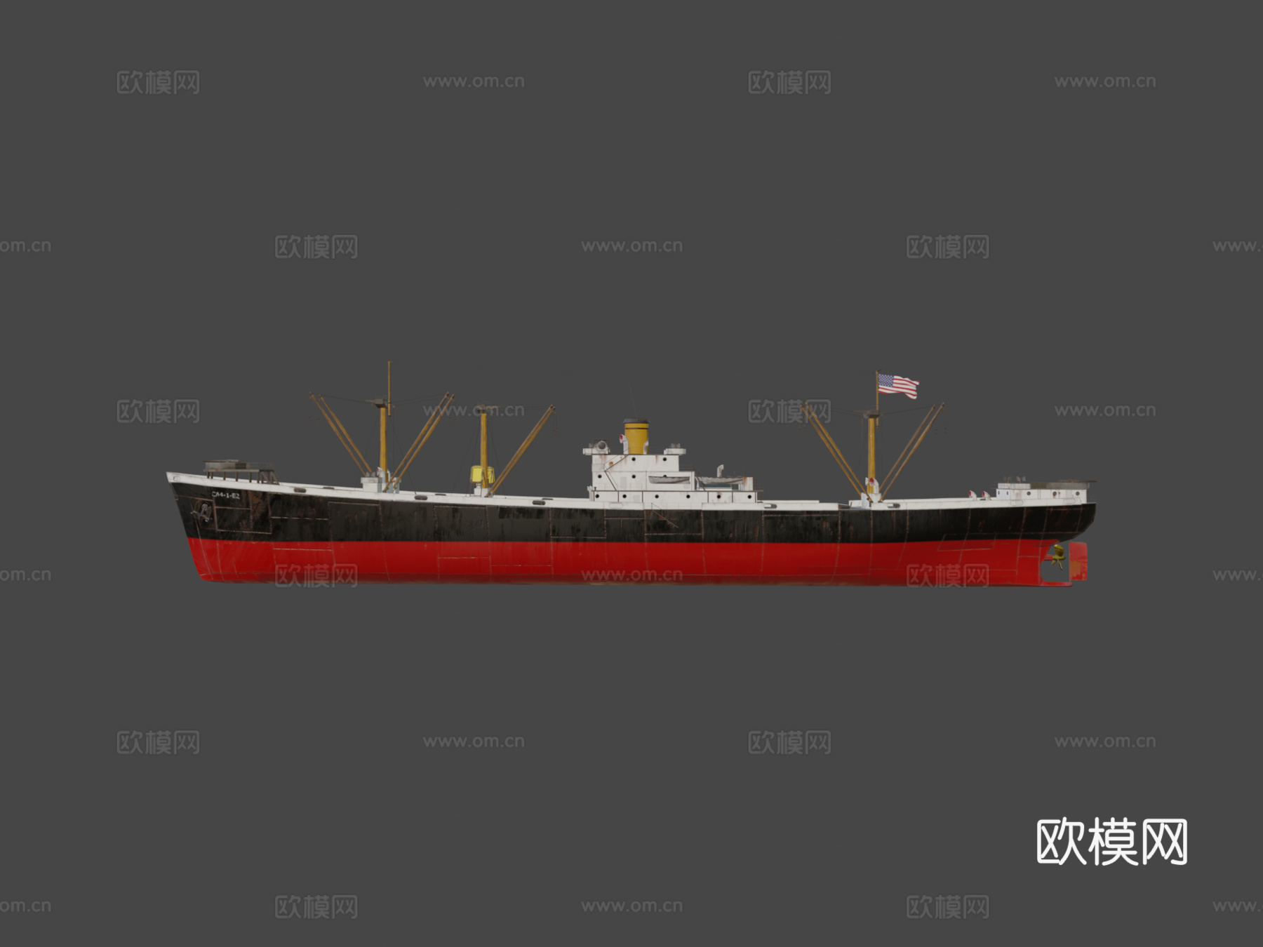 自由轮3d模型下载（渲染图7）