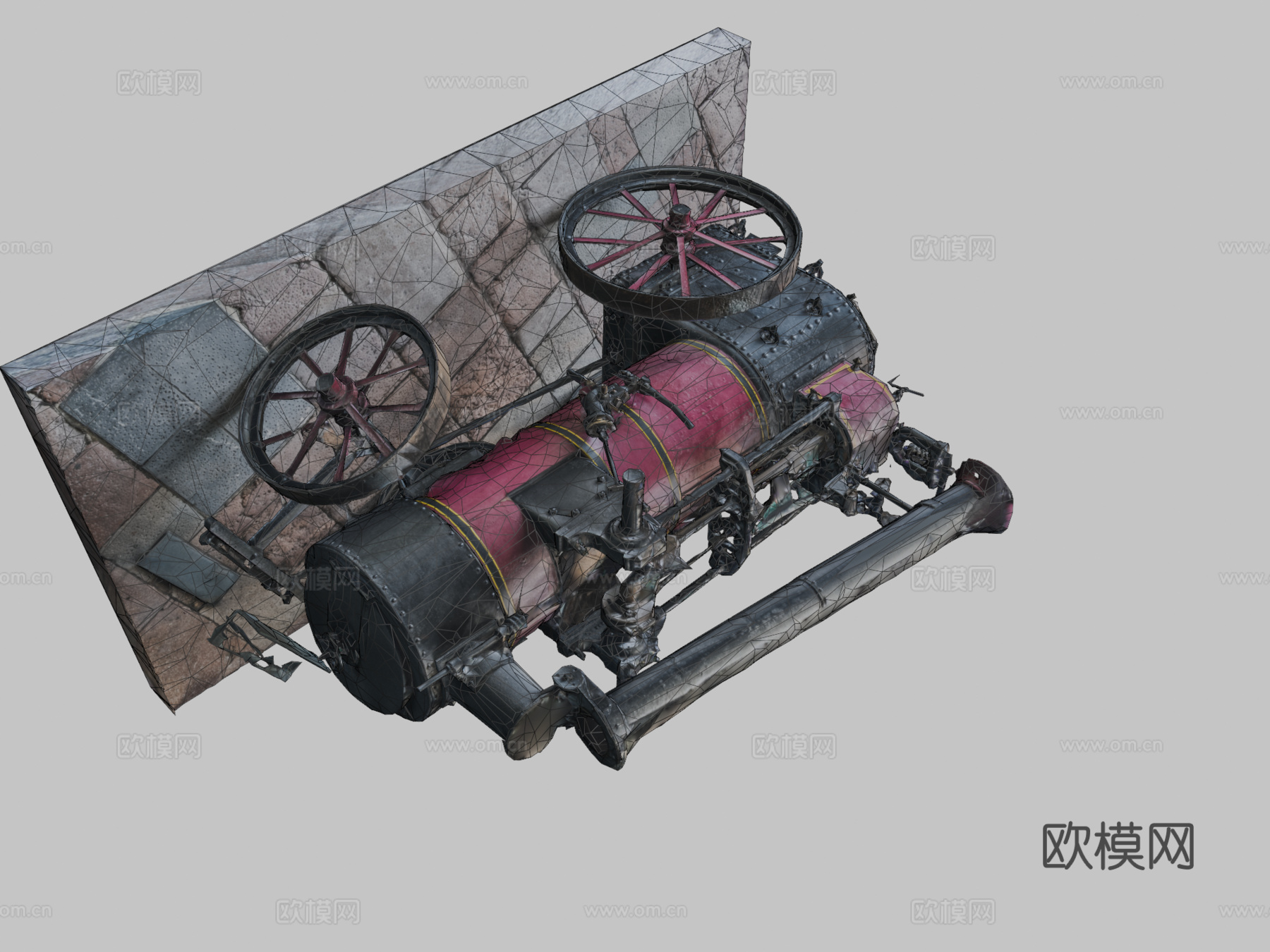 机车欢乐摄影测量扫描3d模型下载（渲染图2）