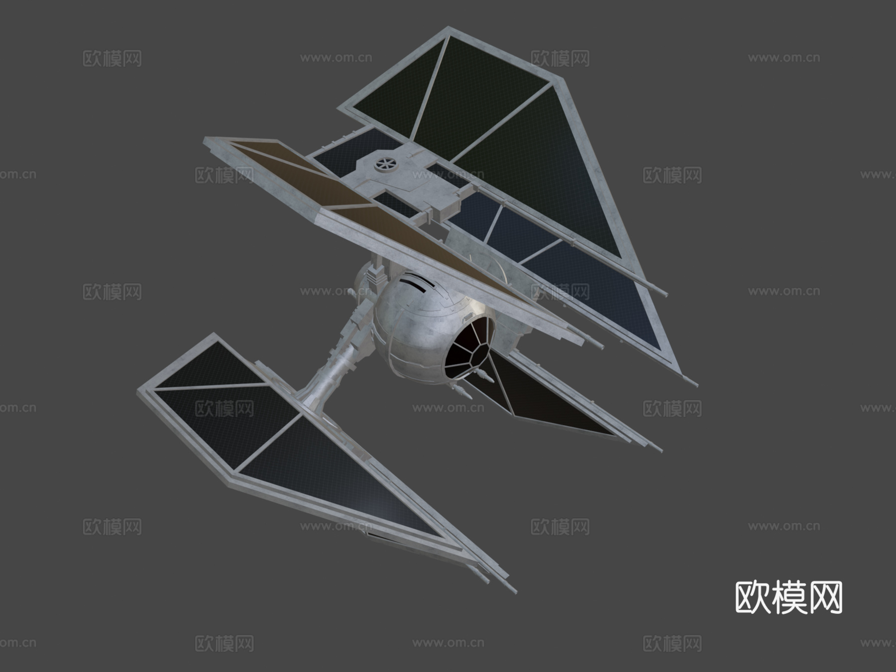 星球大战 - TIE-d防御者3d模型下载（渲染图7）