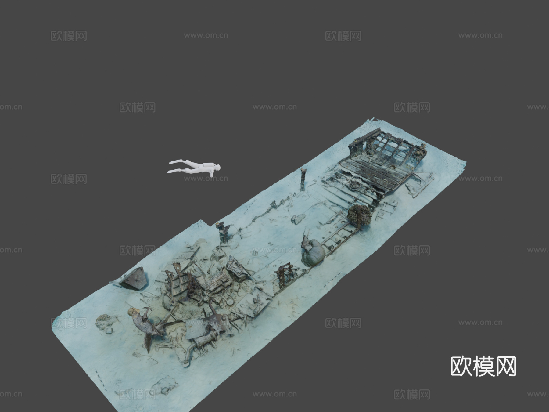 大发登陆艇03（ECU海事研究（J. McKinnon））3d模型下载（渲染图8）