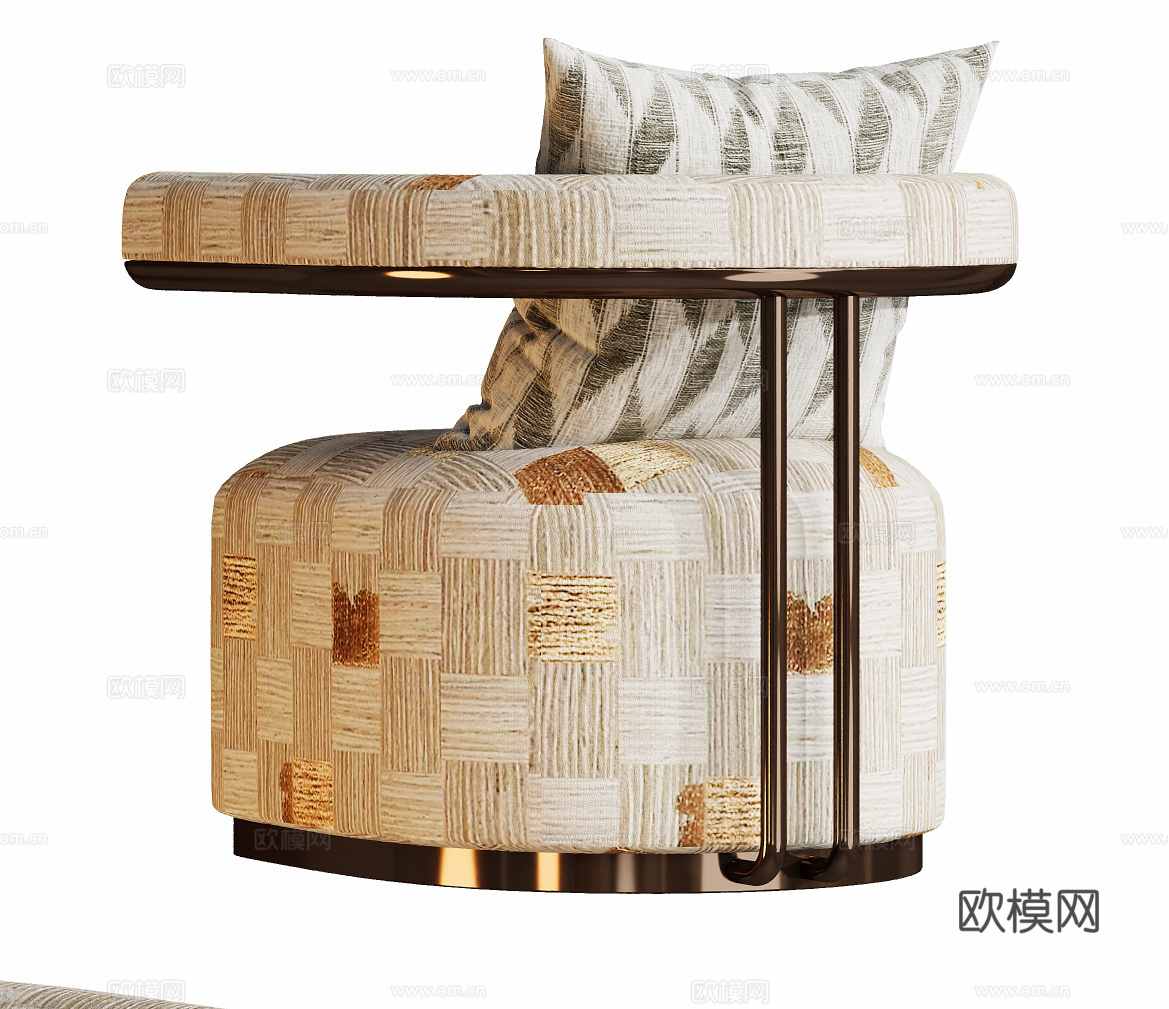 现代休闲沙发椅3d模型