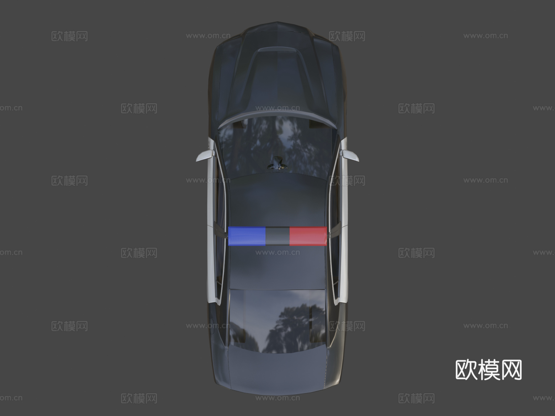 警车3d模型下载（渲染图7）