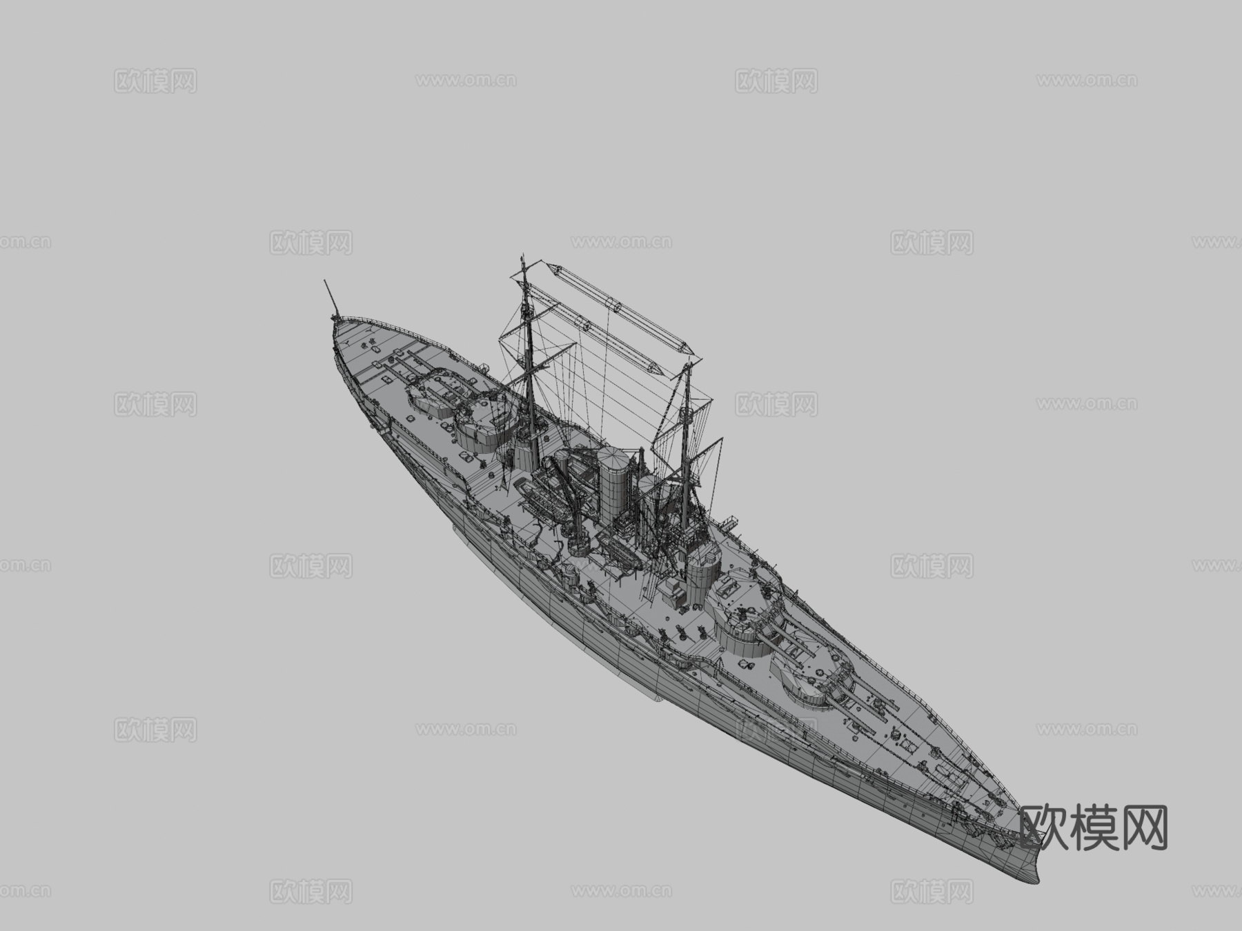 团结一致3d模型下载（渲染图3）