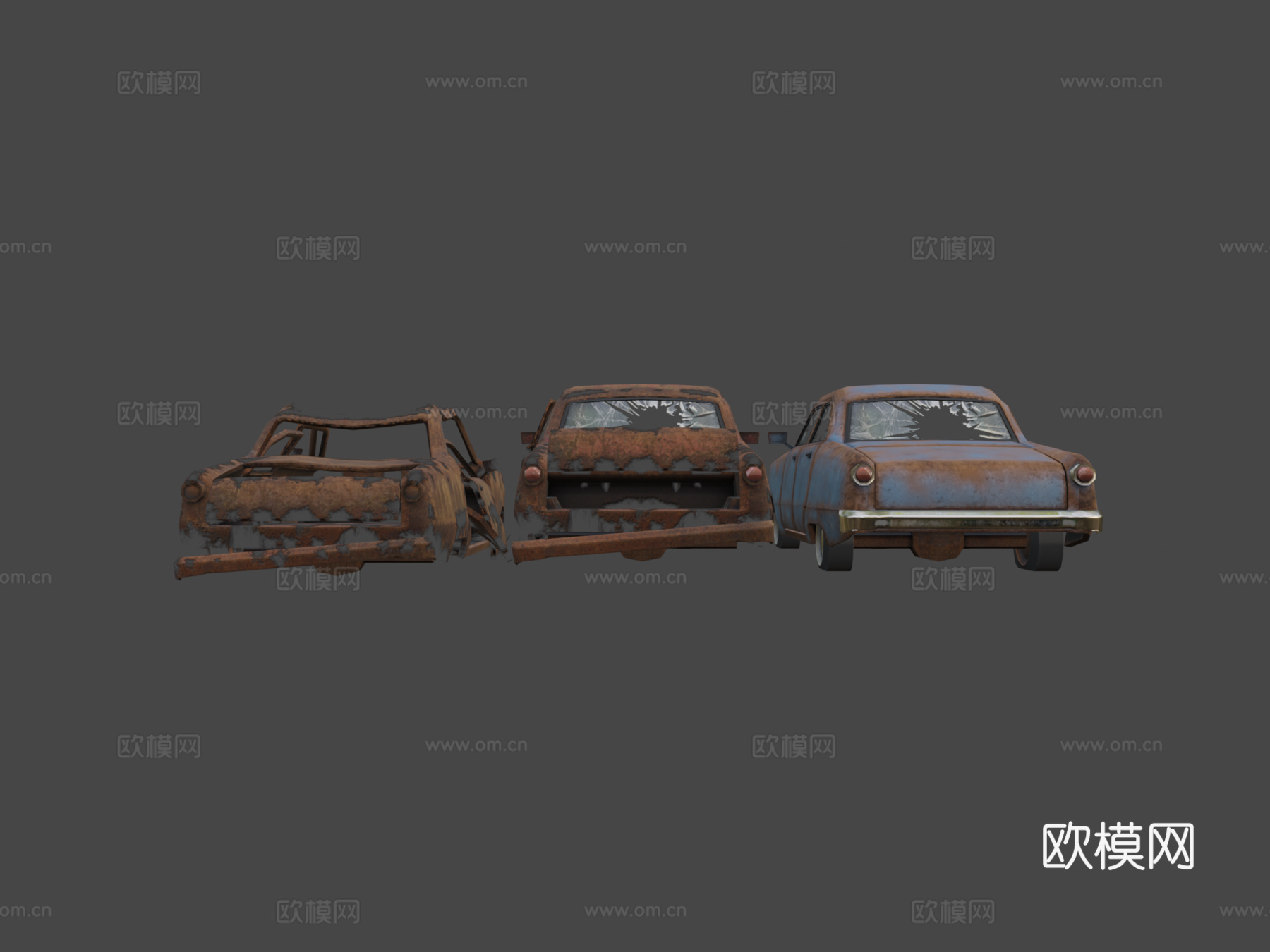 汽车锈蚀测试3d模型下载（渲染图6）