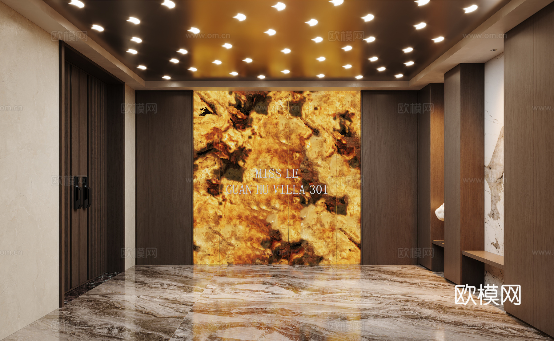 现代玄关门厅su模型