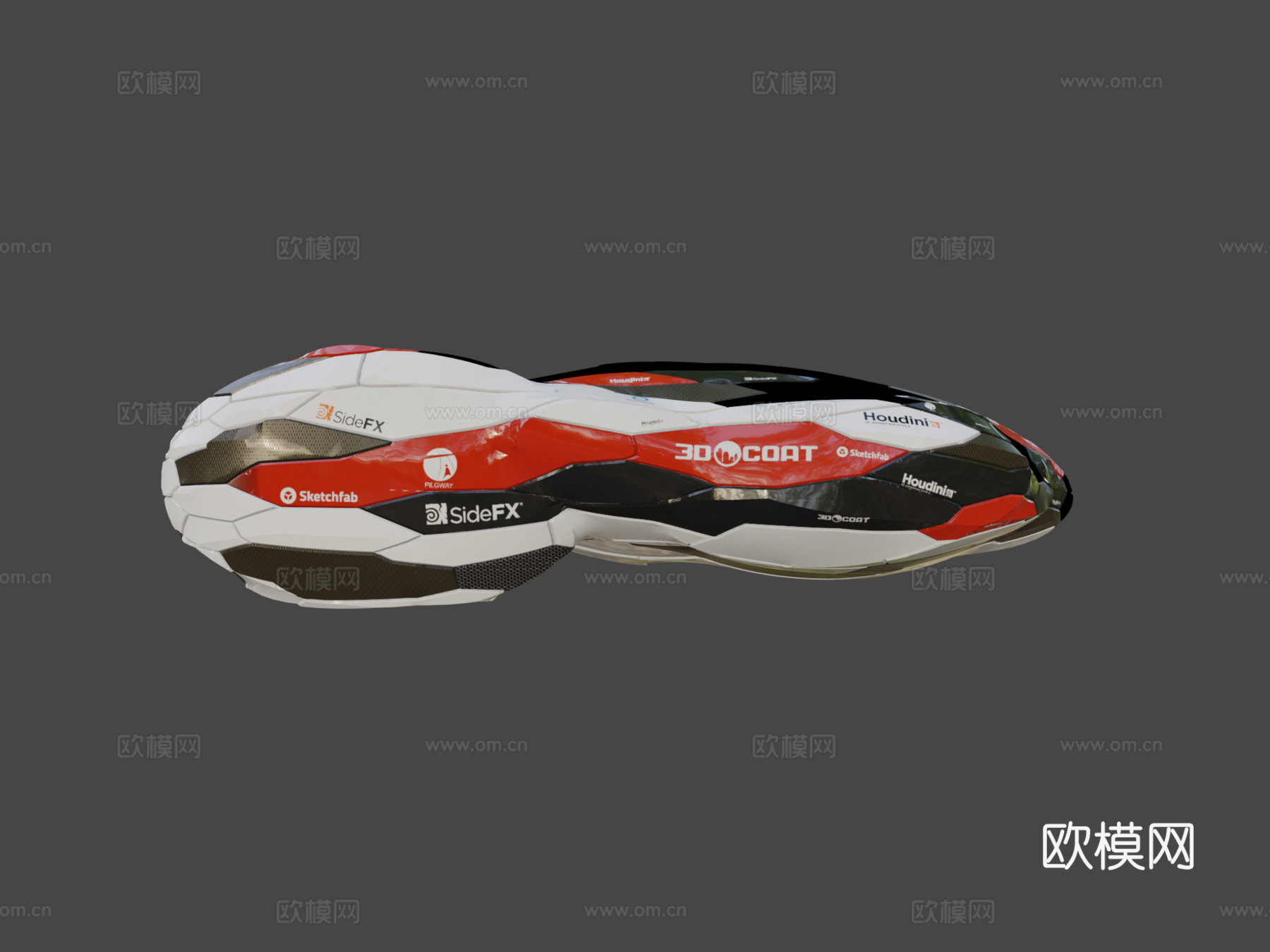 程序化硬表面建模测试9.613d模型下载（渲染图6）