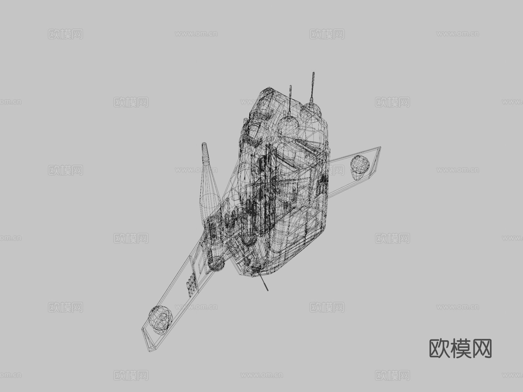 科洛桑军团LAAT3d模型下载（渲染图3）