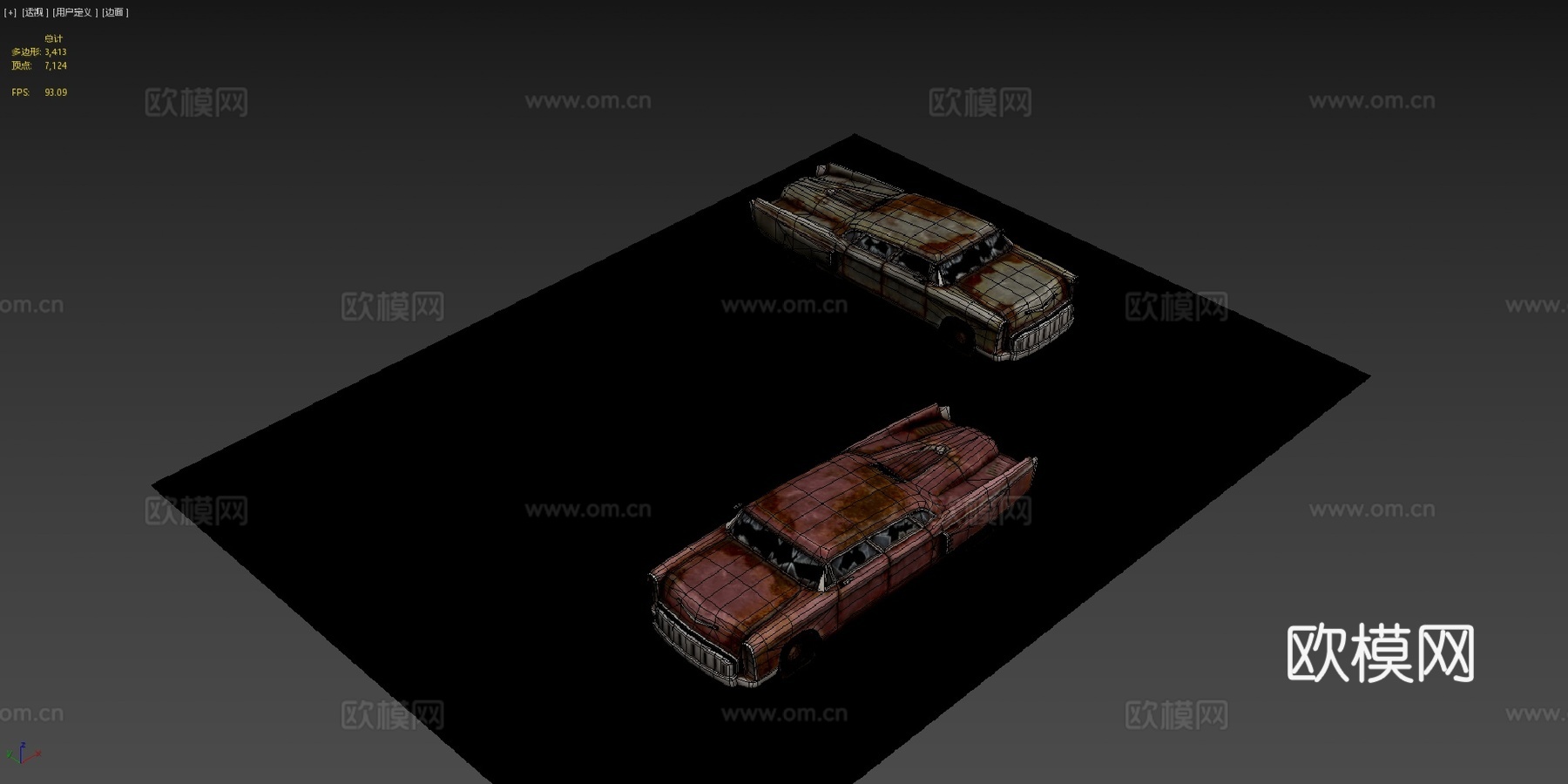 克莱斯勒科维加3d模型下载（渲染图4）