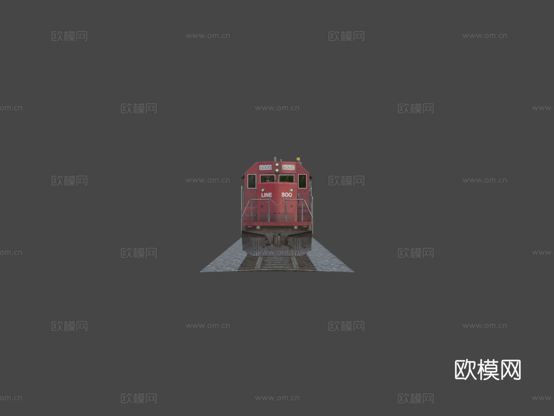 火车_引擎3d模型下载（渲染图5）