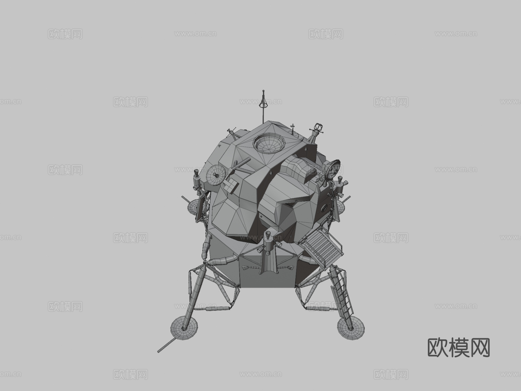 阿波罗11号-登月舱19693d模型下载（渲染图3）