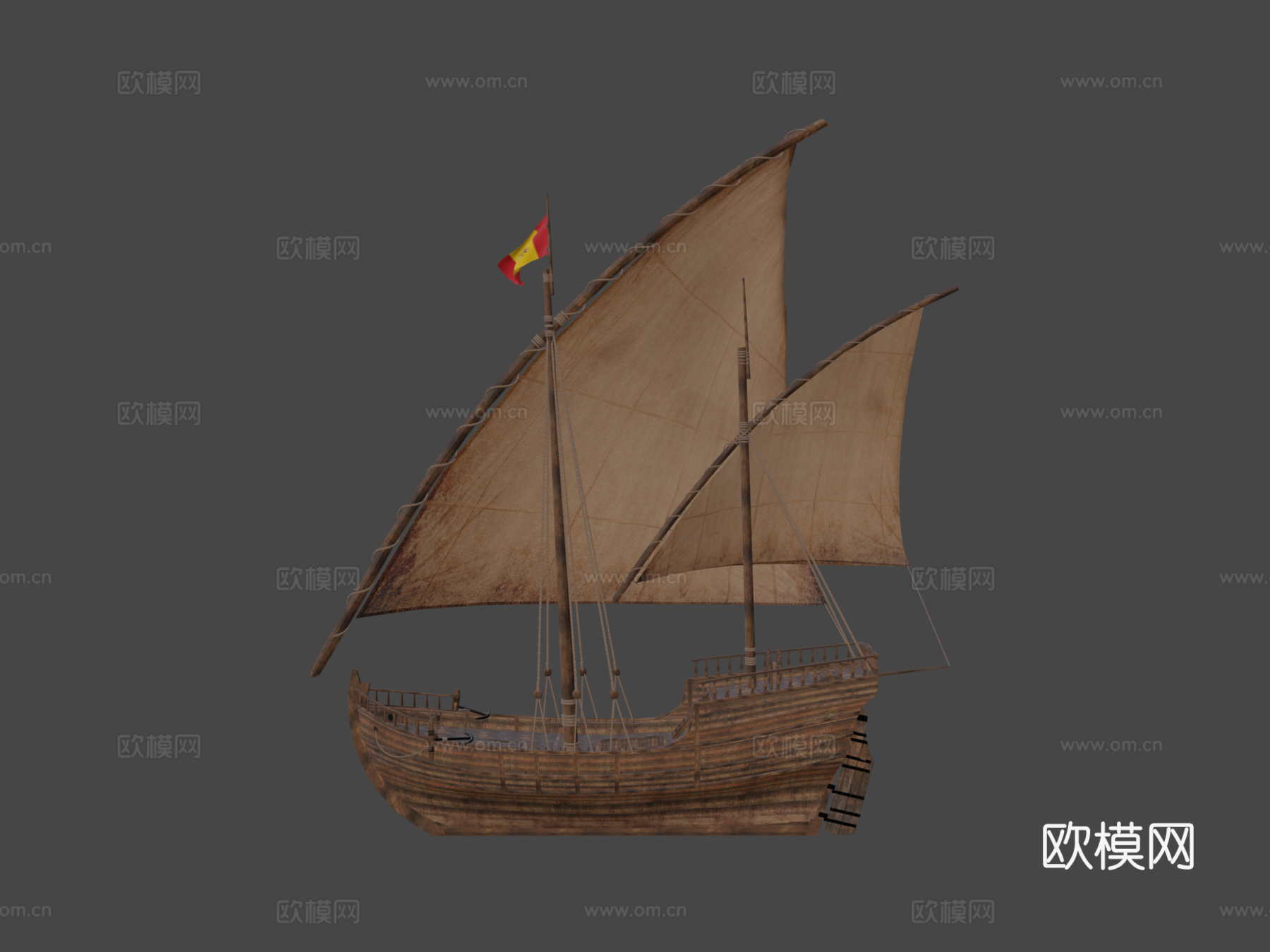 拉尼娜3d模型下载（渲染图8）