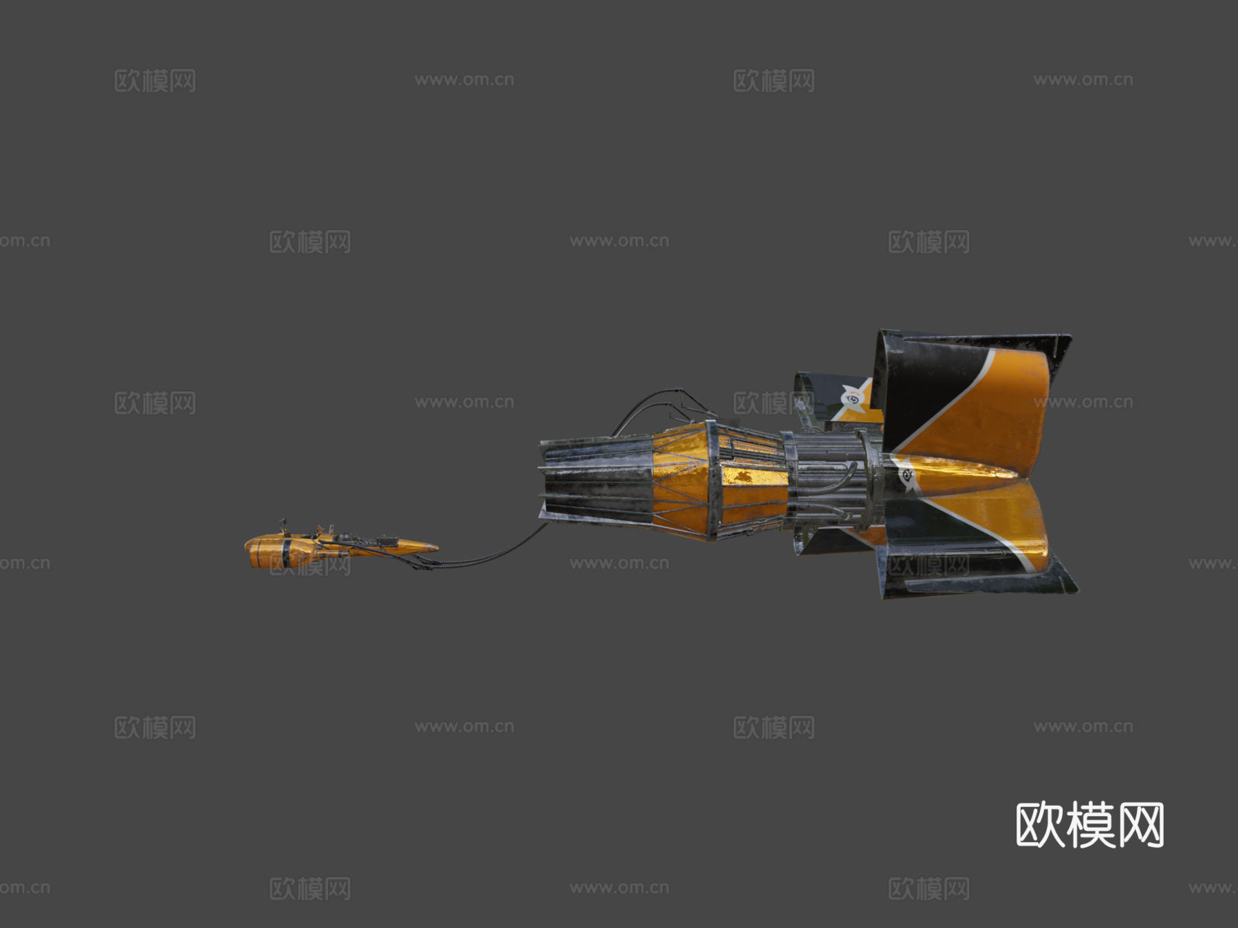 塞布巴飞梭赛车星球大战3d模型下载（渲染图6）