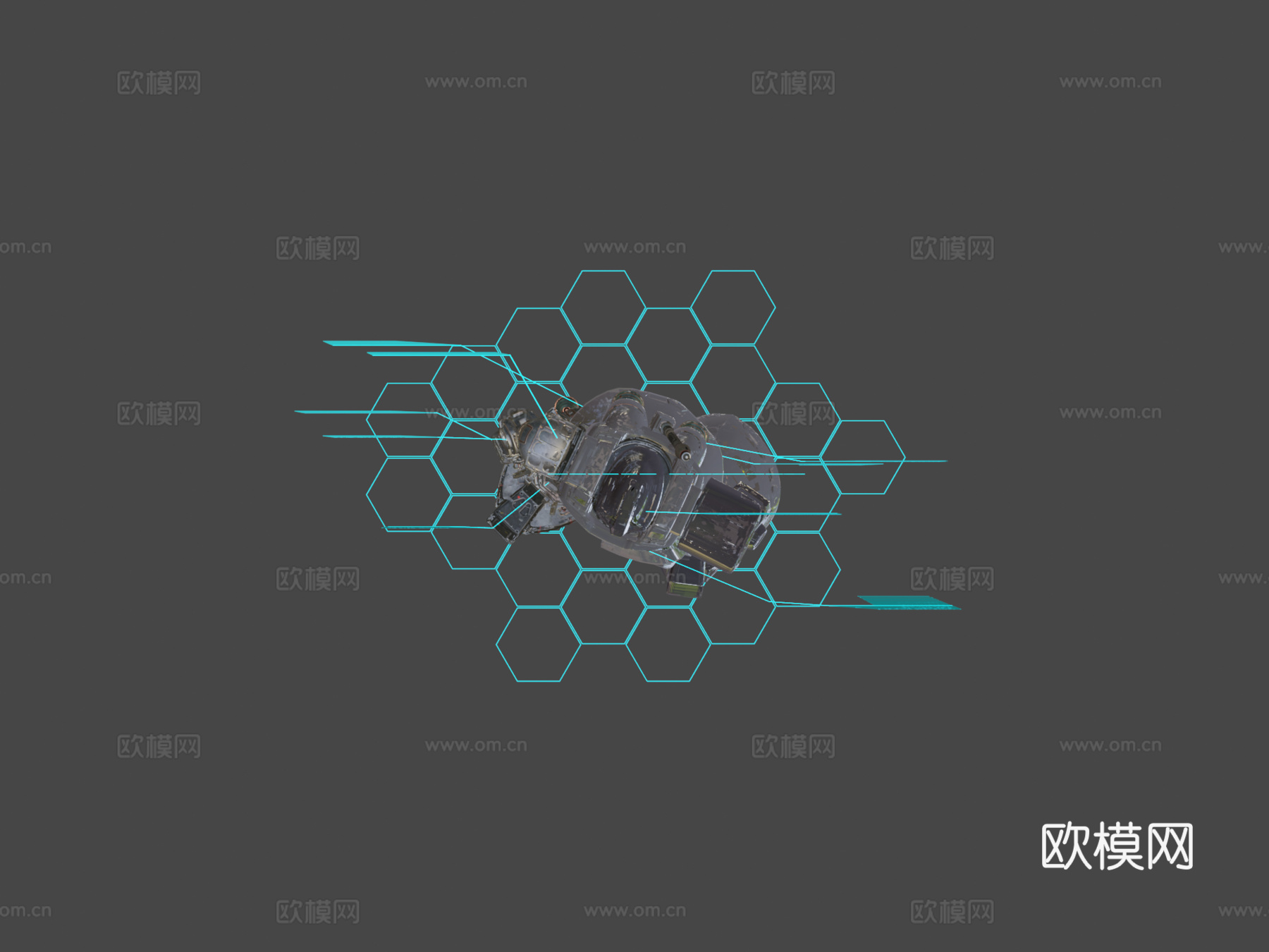 MS-09R里克-多姆底盘与技术数据3d模型下载（渲染图5）