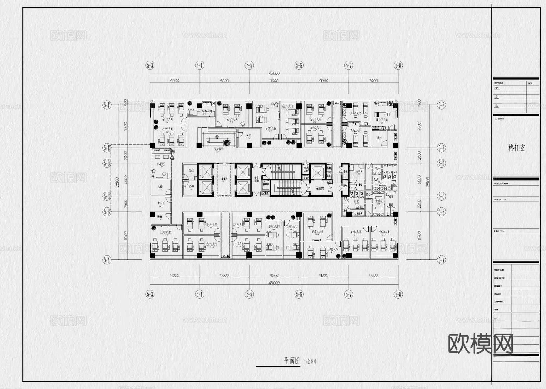 13套采耳店SPA会所按摩店足浴店CAD平面布置图cad施工图