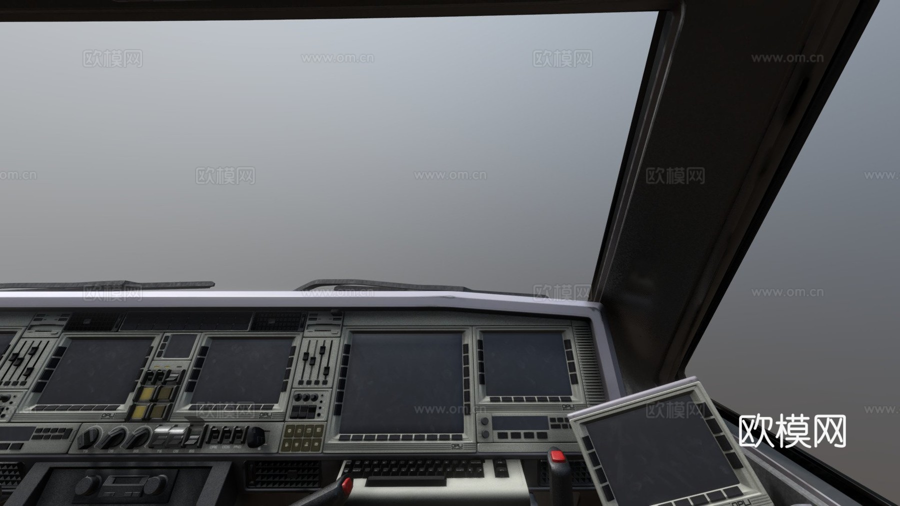 木蛇驾驶舱3d模型下载（渲染图1）