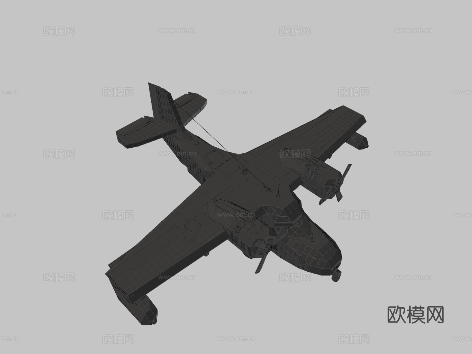 格鲁曼G-21鹅 - 风暴工厂3d模型下载（渲染图3）