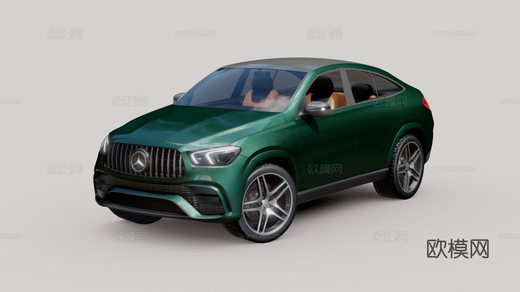 梅赛德斯-奔驰GLE-25美元3d模型下载（渲染图1）