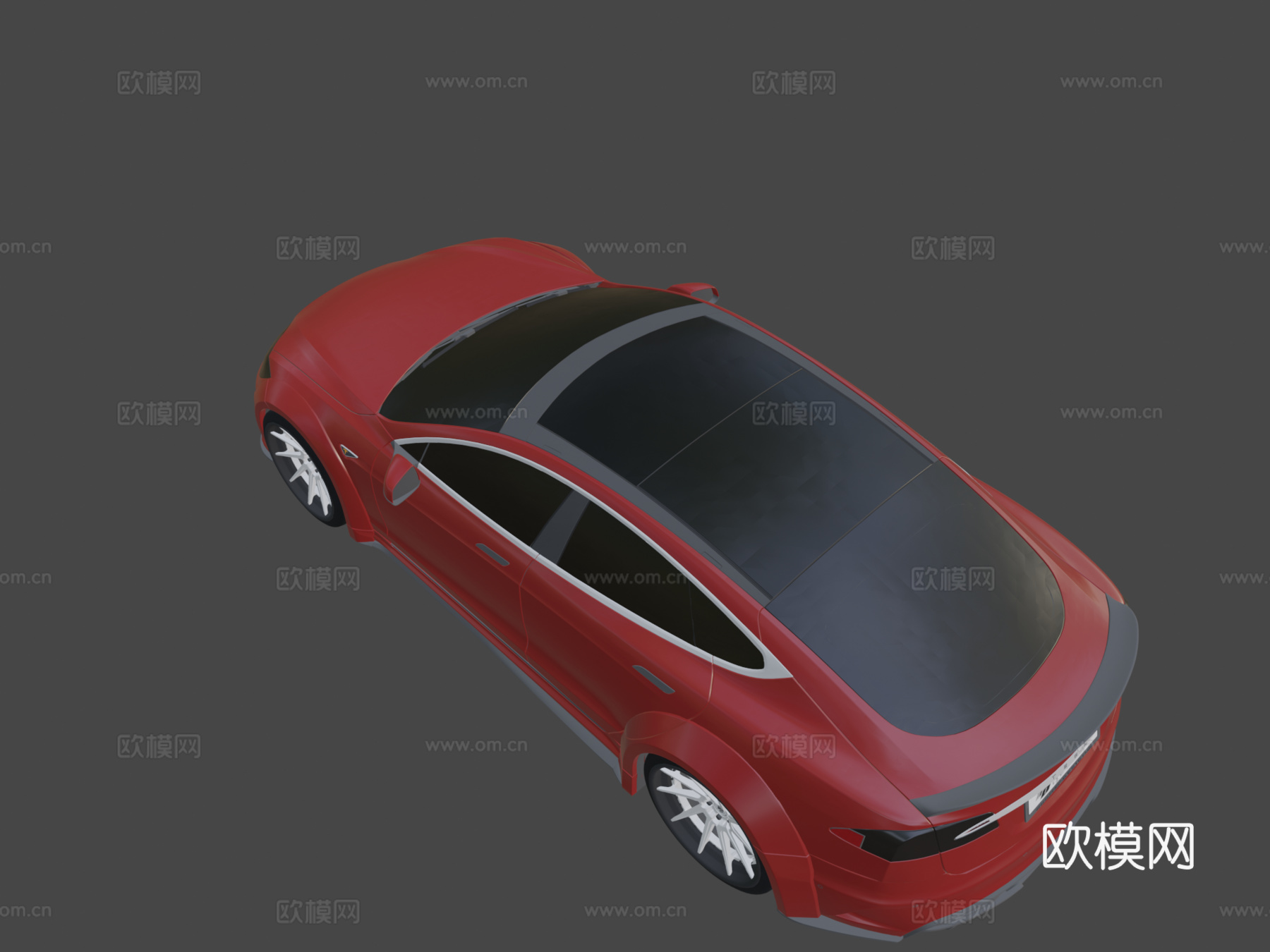 特斯拉Model P100D3d模型下载（渲染图8）