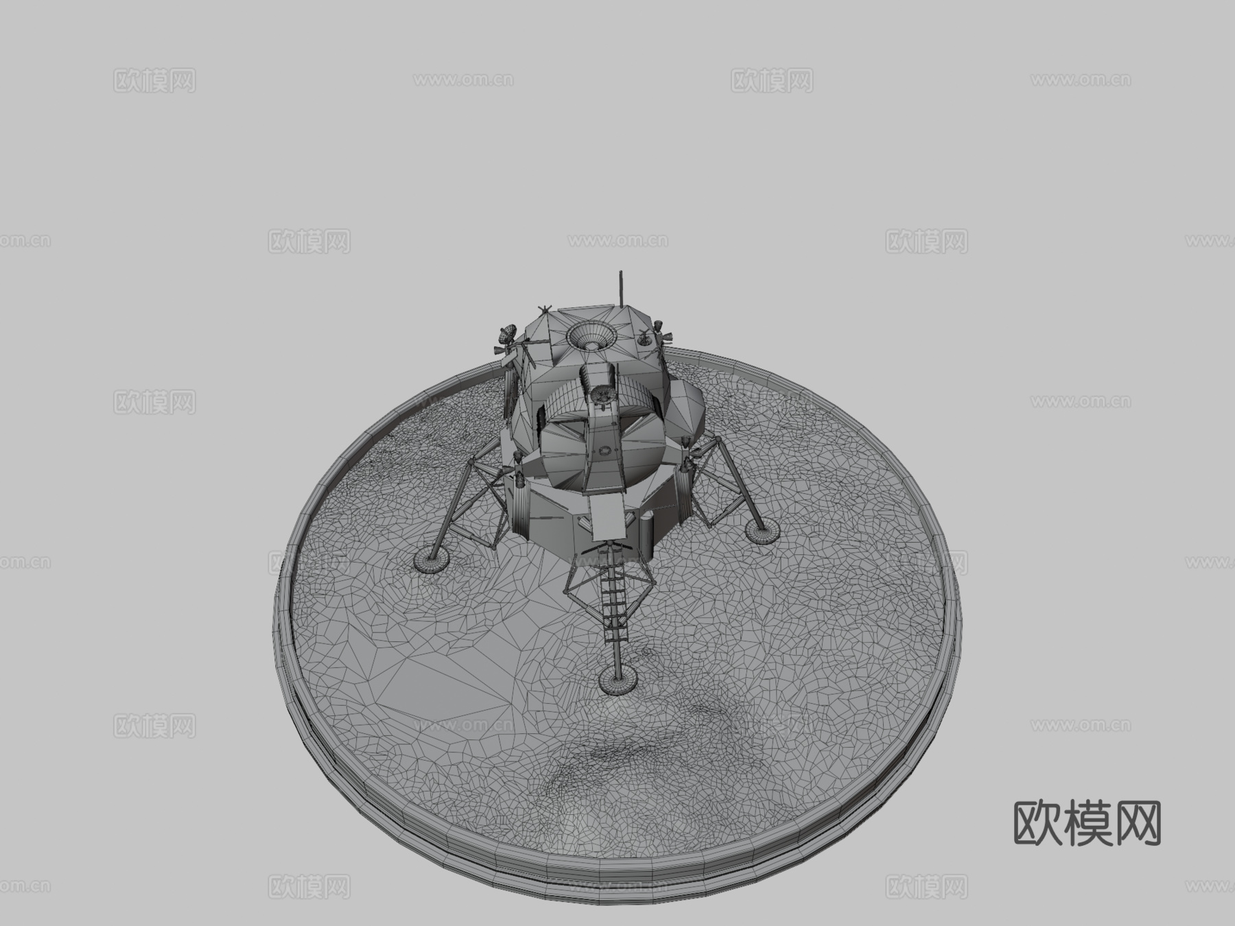 登月舱-LEM-阿波罗计划3d模型下载（渲染图3）