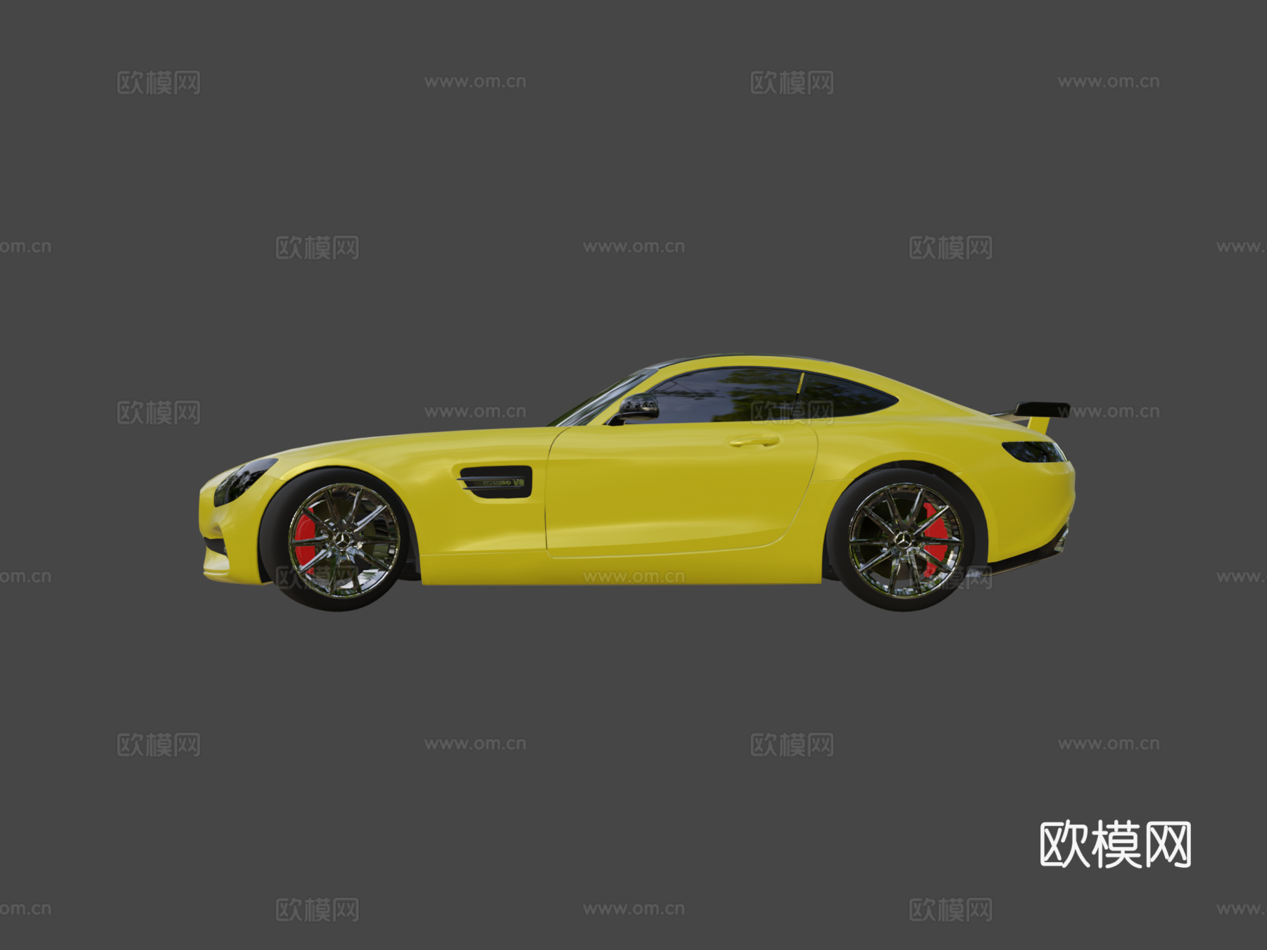 克里夫的梅赛德斯V8双涡轮3d模型下载（渲染图6）