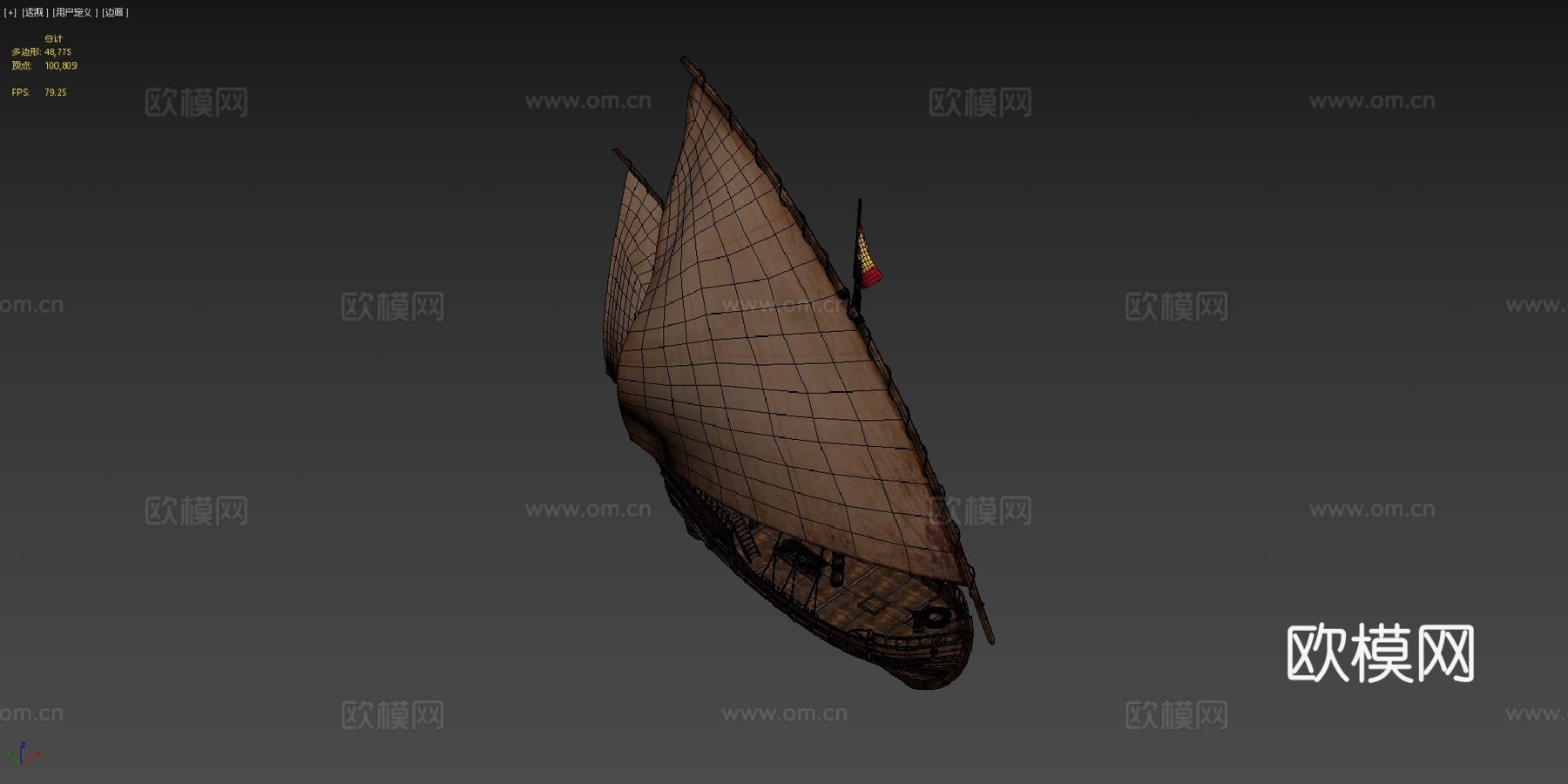 拉尼娜3d模型下载（渲染图4）