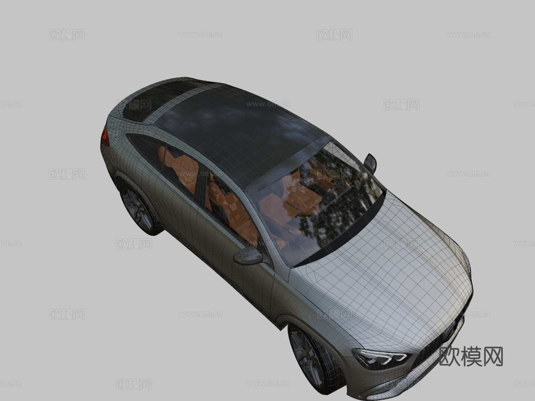 梅赛德斯-奔驰GLE-25美元3d模型下载（渲染图2）