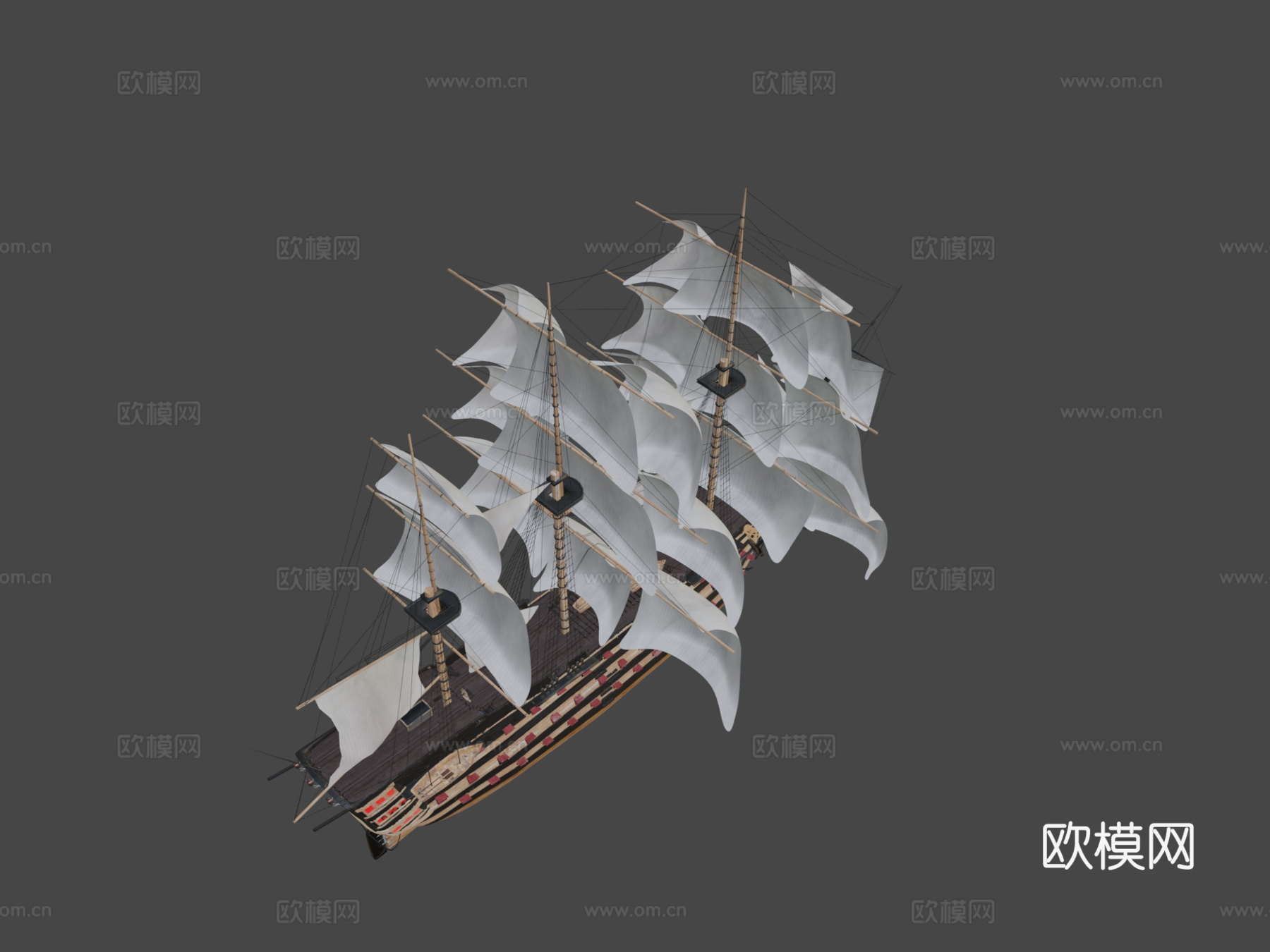 科迪的线列舰3d模型下载（渲染图8）