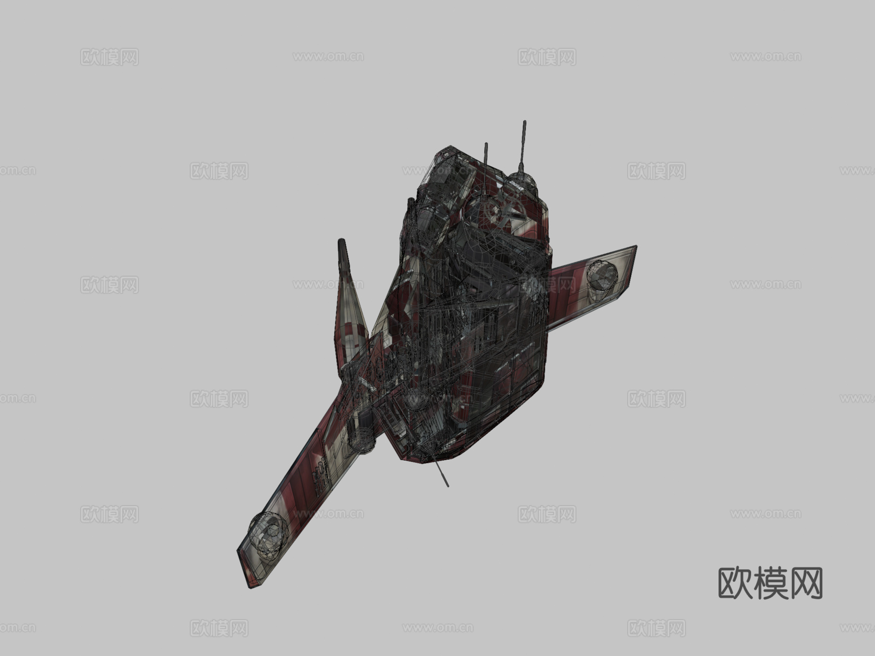 科洛桑军团LAAT3d模型下载（渲染图2）