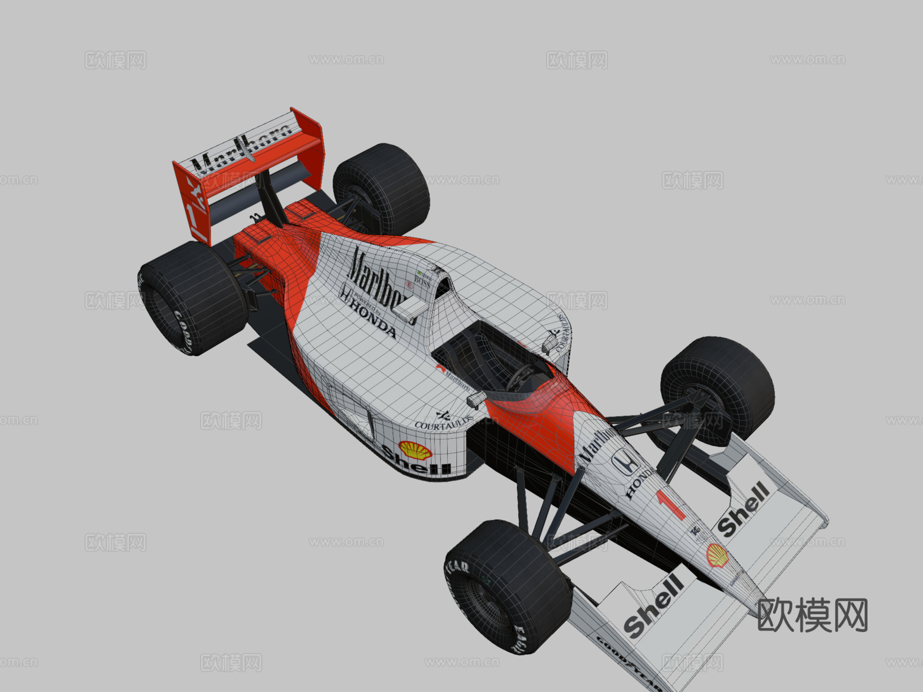 迈凯伦MP4-63d模型下载（渲染图2）