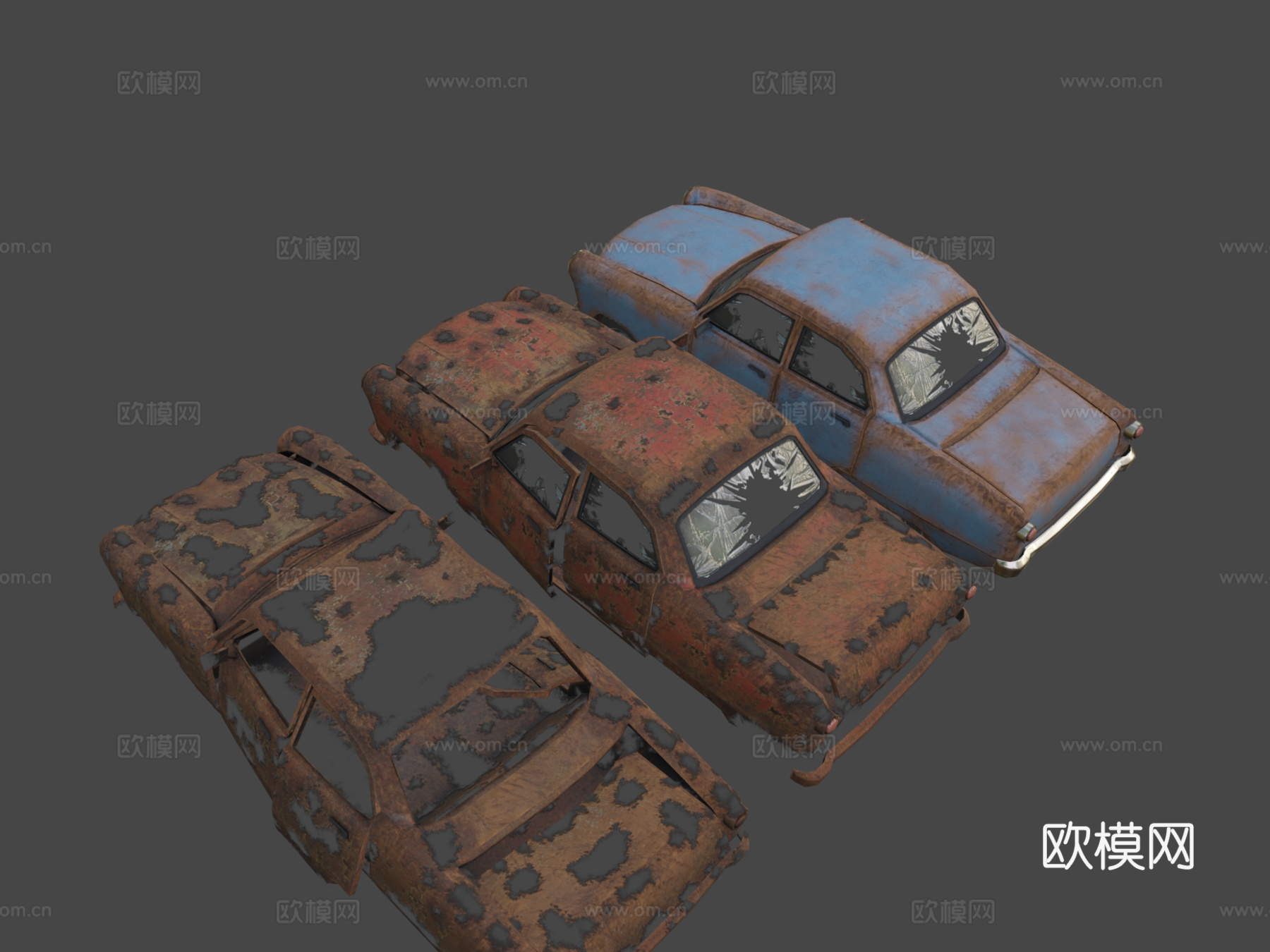 汽车锈蚀测试3d模型下载（渲染图8）