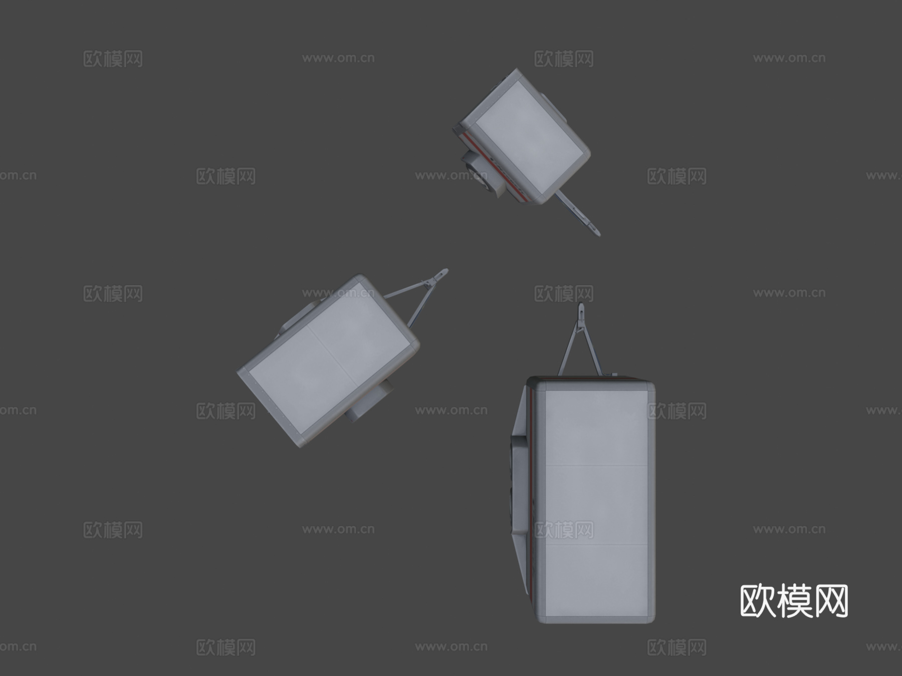 货物拖车3d模型下载（渲染图7）